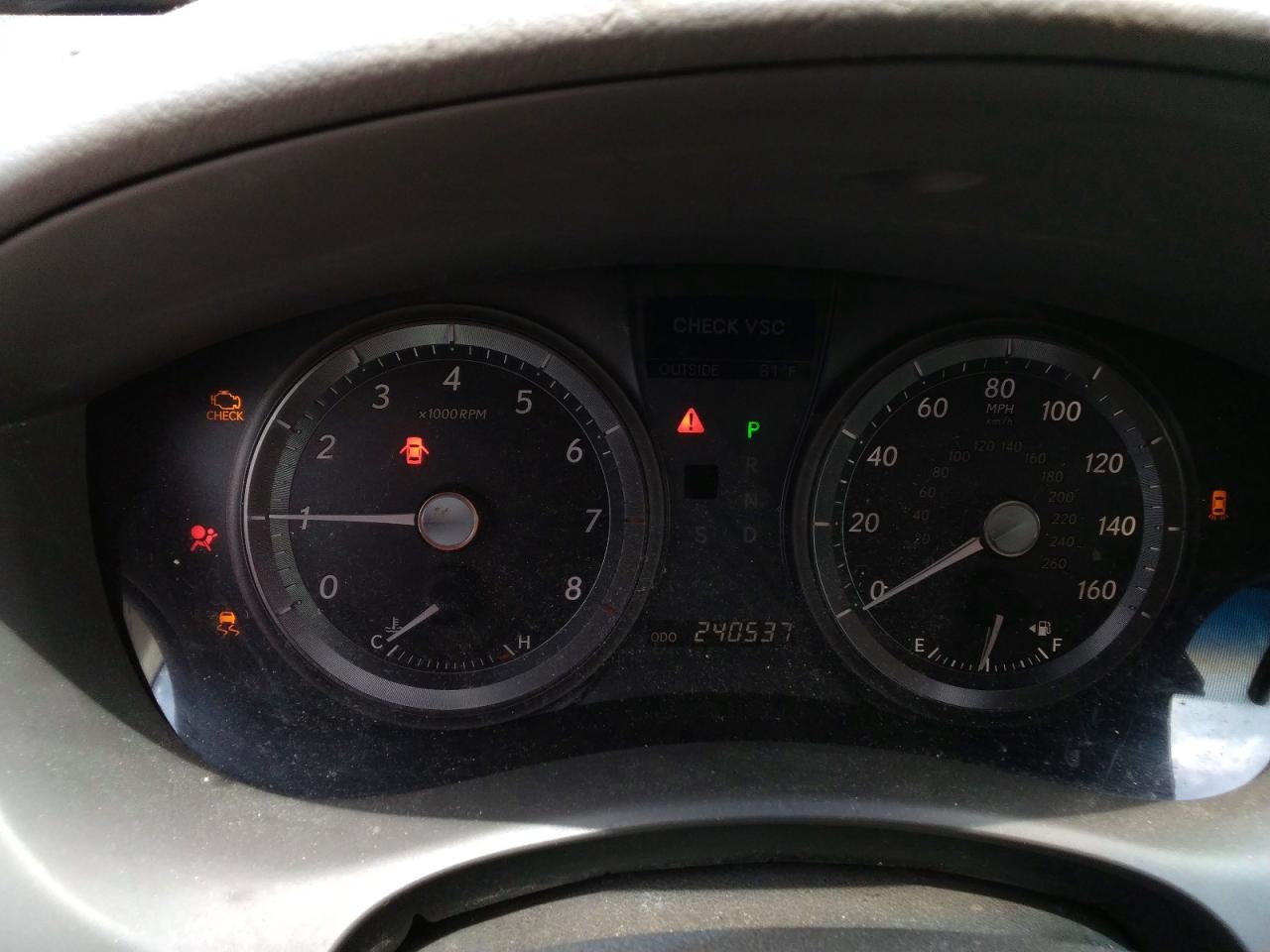 2008 Lexus Es 350 Base Blue vin: JTHBJ46G482202808