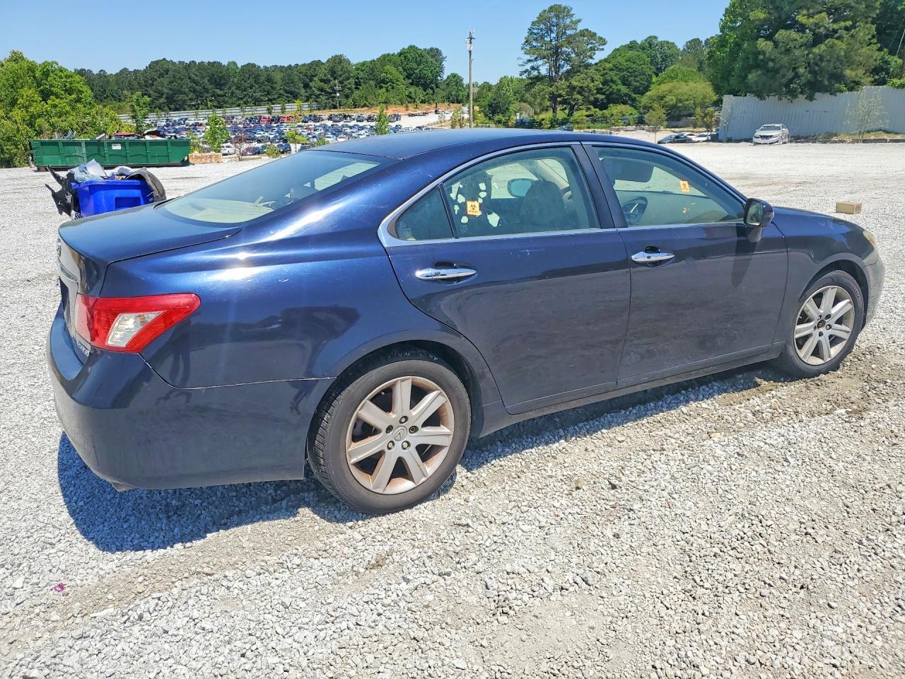 2008 Lexus Es 350 Base Blue vin: JTHBJ46G482202808