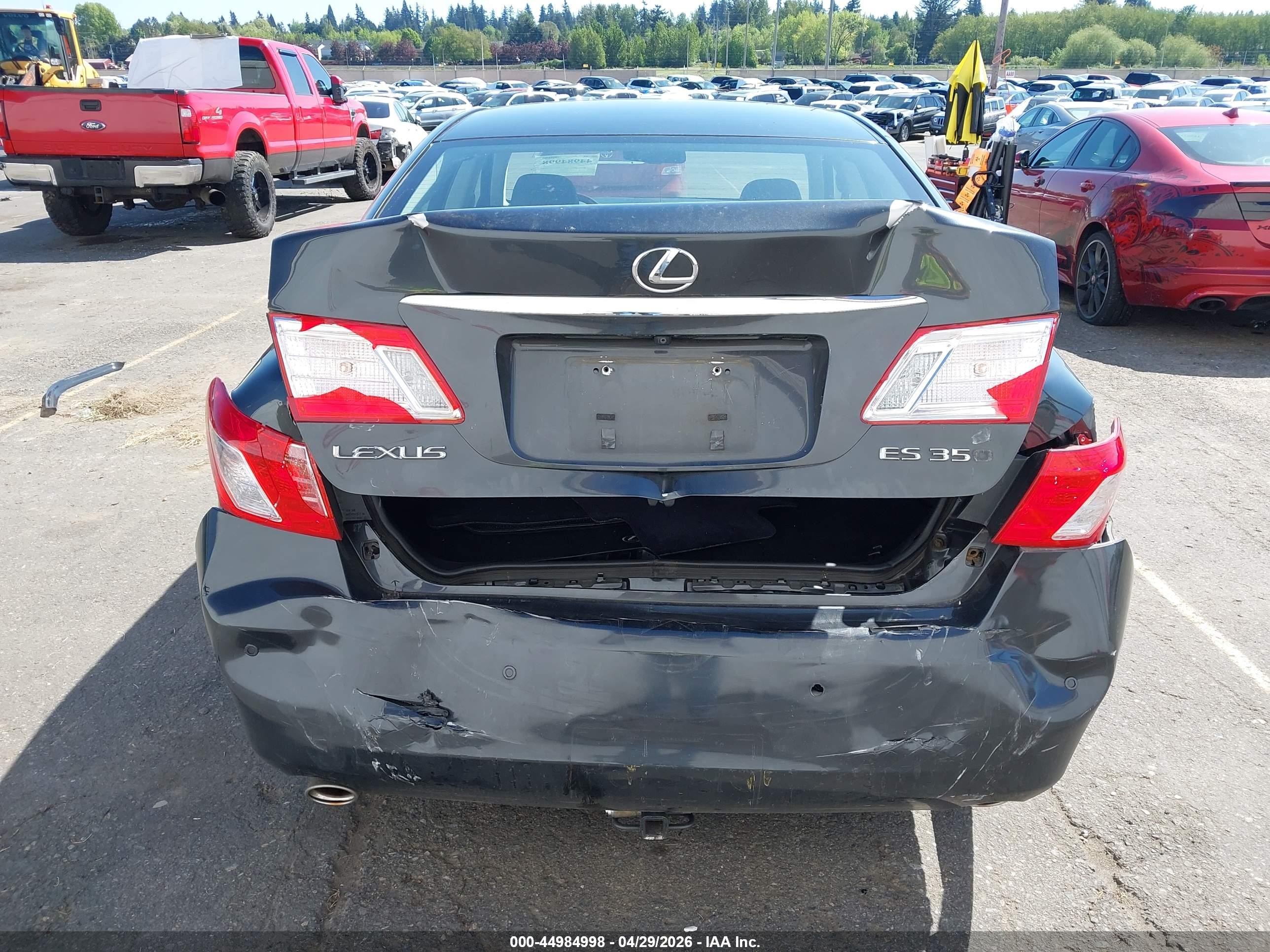 2008 Lexus Es 350   Black vin: JTHBJ46G482206678