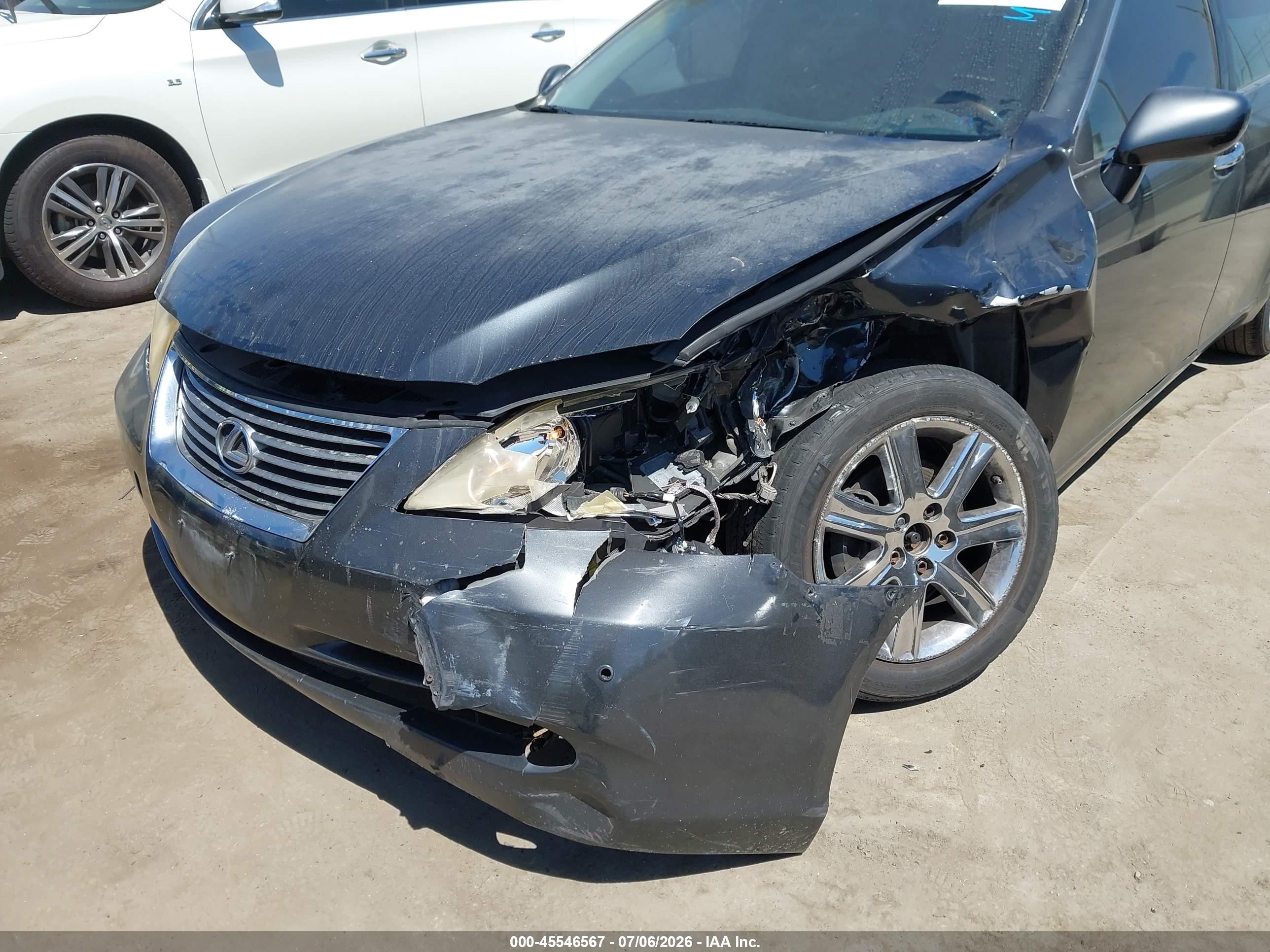 2008 Lexus Es 350 Black vin: JTHBJ46G482218779