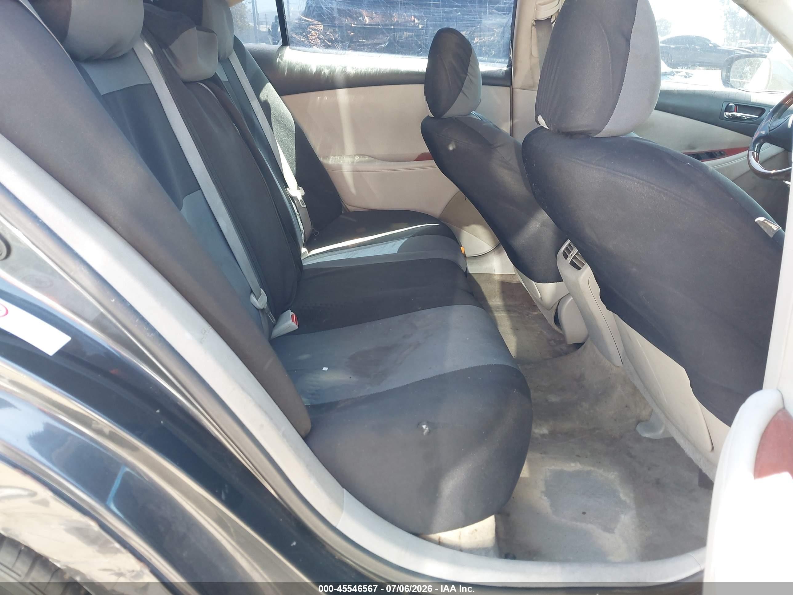 2008 Lexus Es 350 Black vin: JTHBJ46G482218779