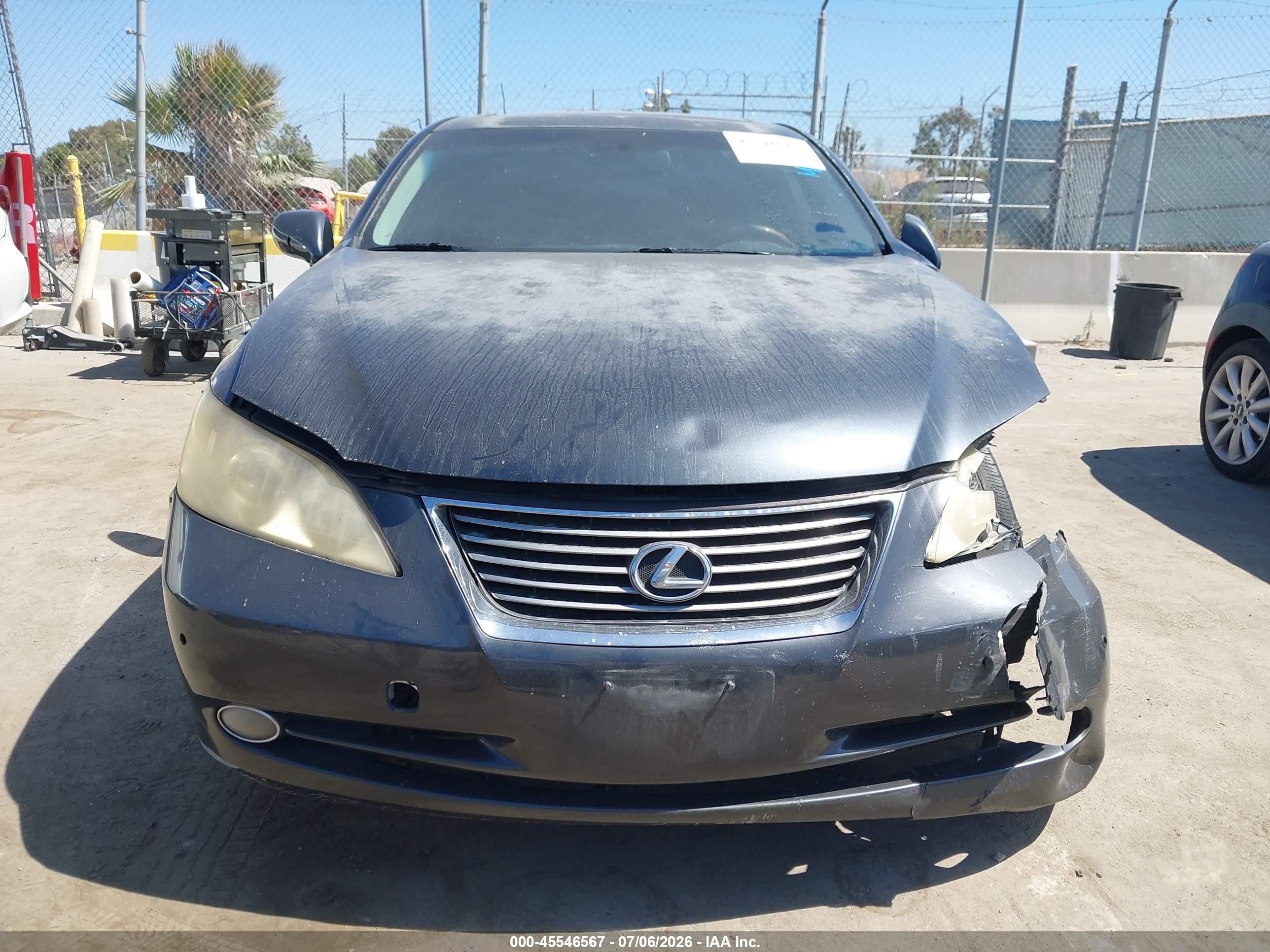 2008 Lexus Es 350 Black vin: JTHBJ46G482218779