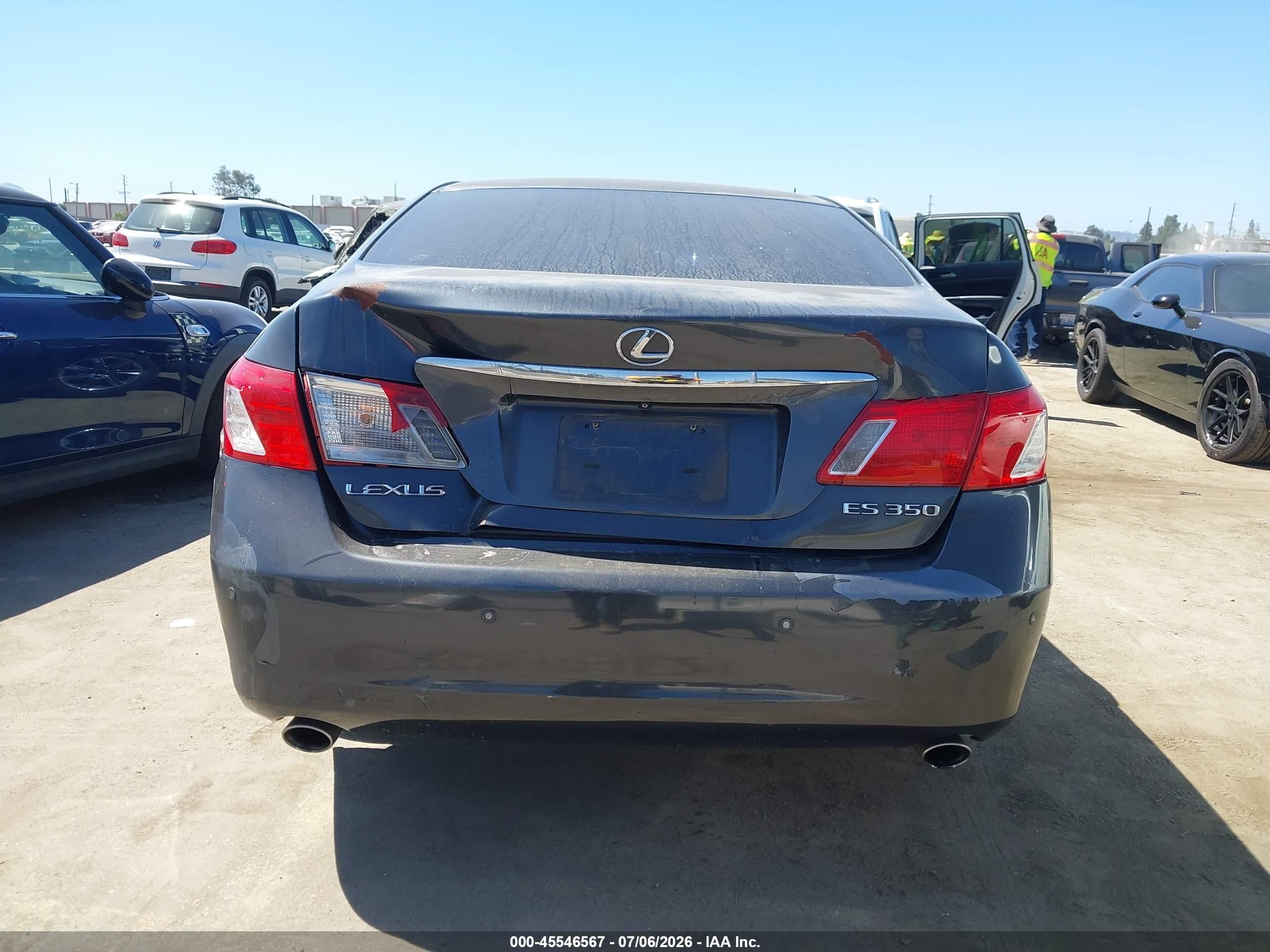 2008 Lexus Es 350 Black vin: JTHBJ46G482218779