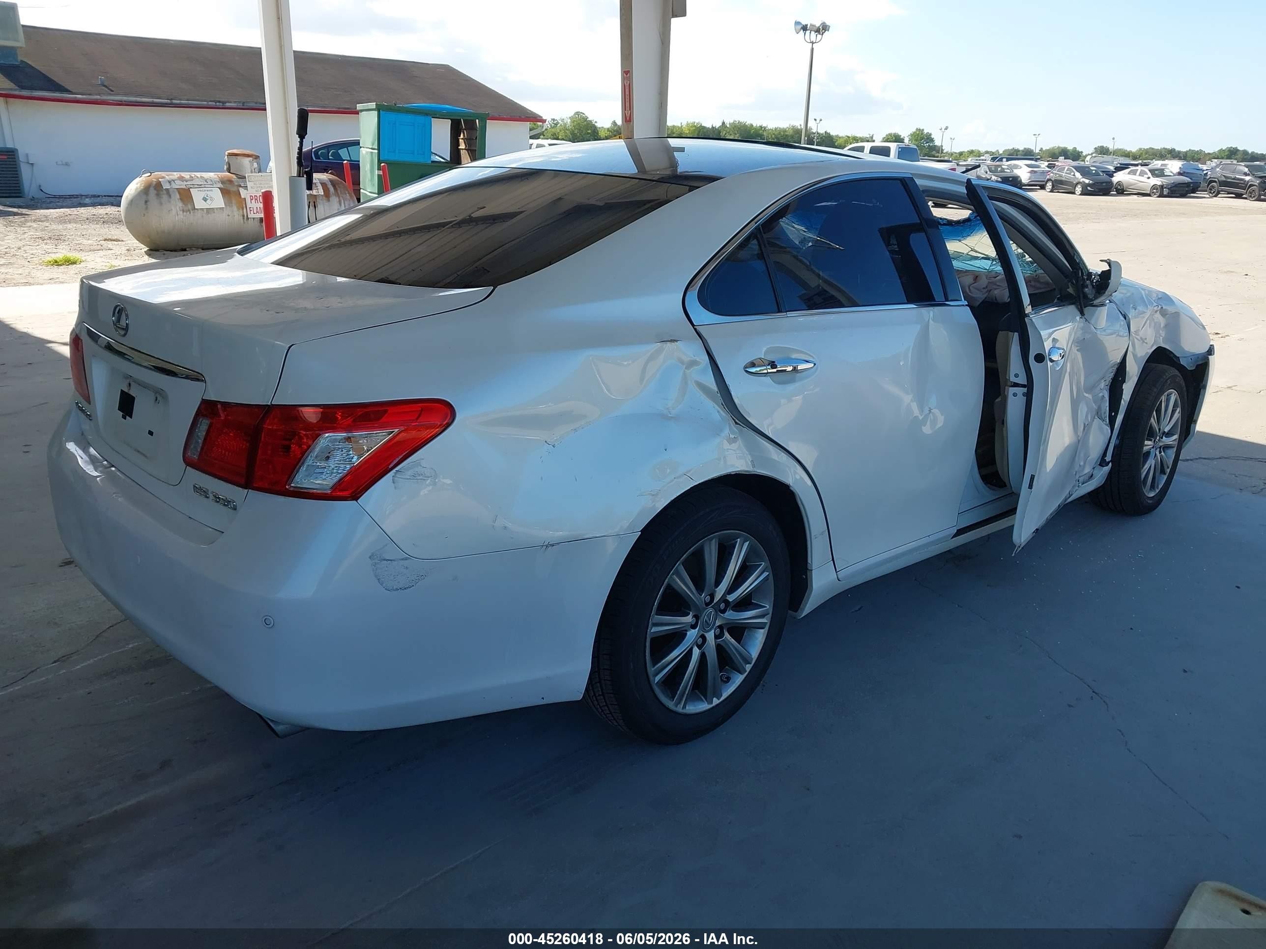 2008 Lexus Es 350   White vin: JTHBJ46G482220452