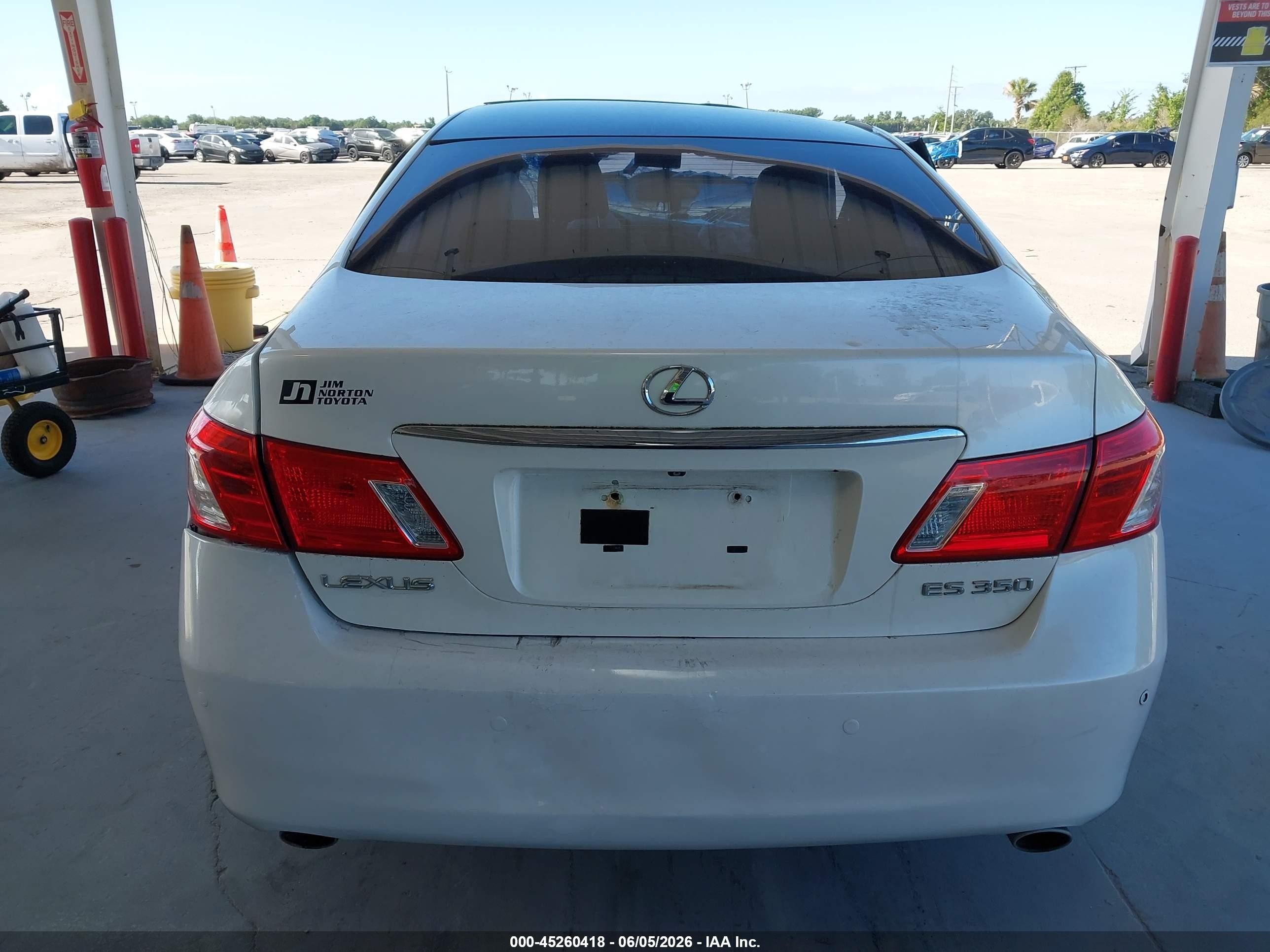 2008 Lexus Es 350   White vin: JTHBJ46G482220452