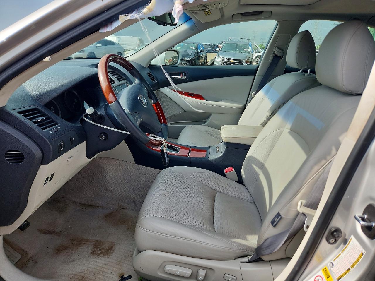 2008 Lexus Es 350 Silver vin: JTHBJ46G482261633