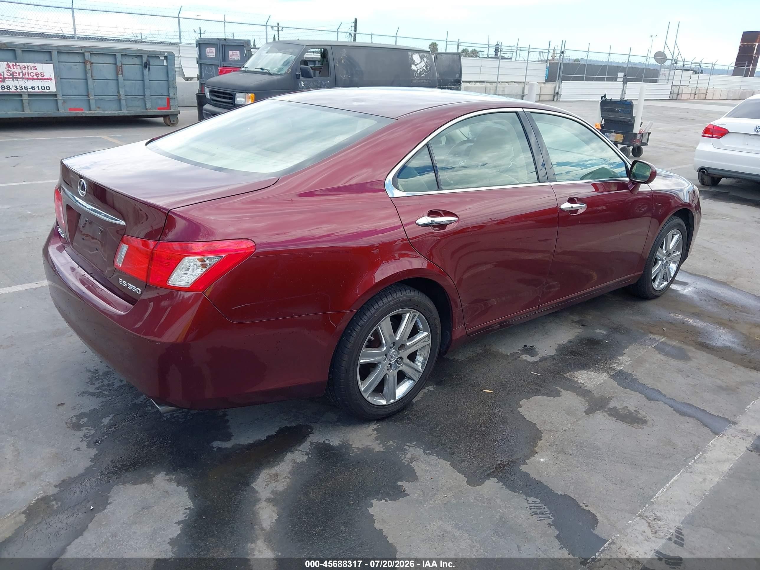 2008 Lexus Es 350   Темно-бордовый vin: JTHBJ46G482264001