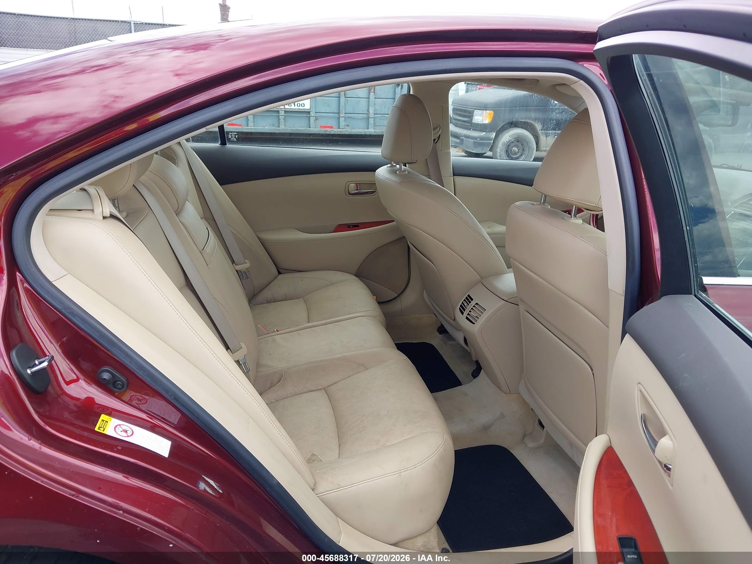 2008 Lexus Es 350   Темно-бордовый vin: JTHBJ46G482264001