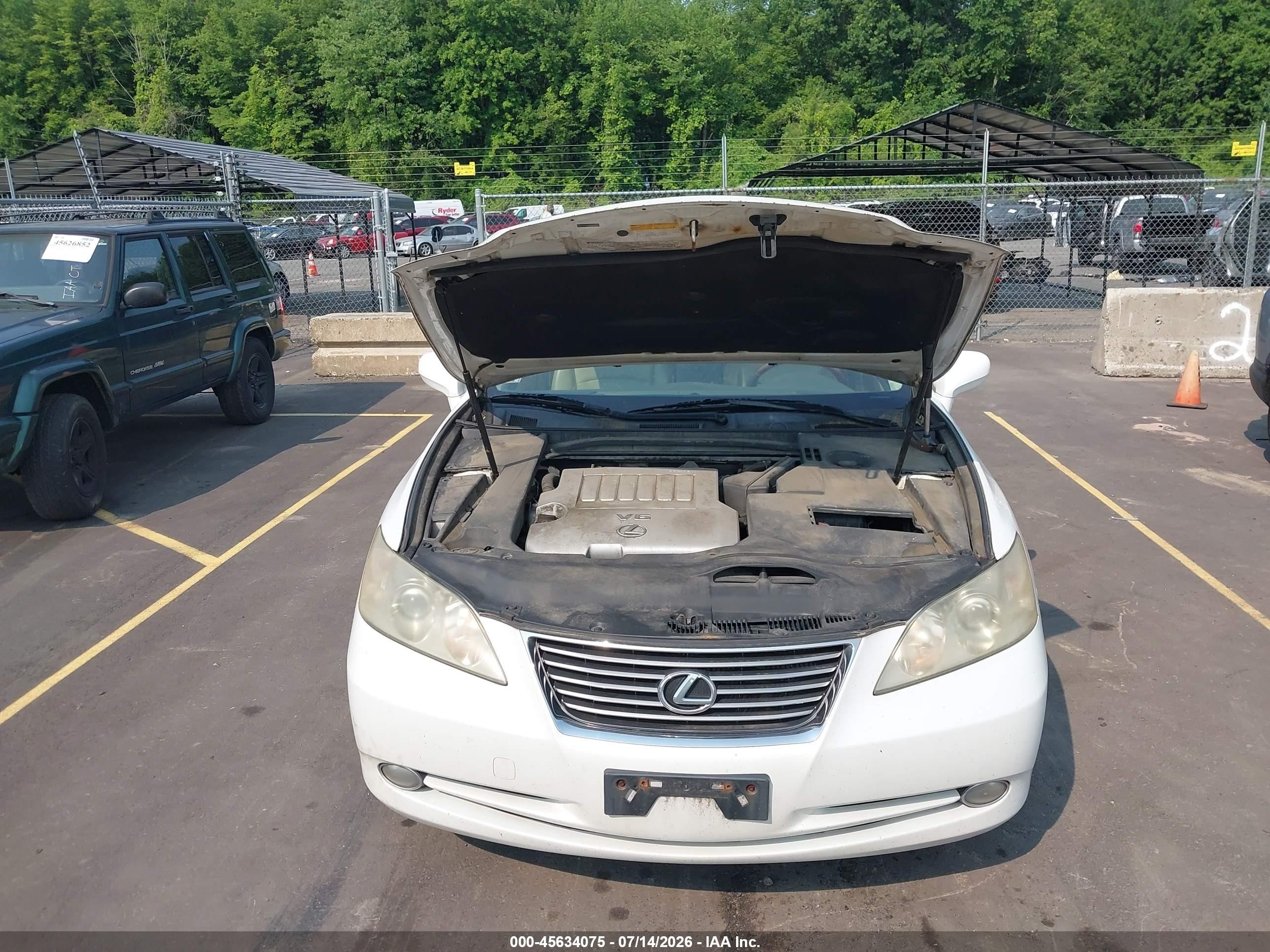 2008 Lexus Es 350   White vin: JTHBJ46G482267593