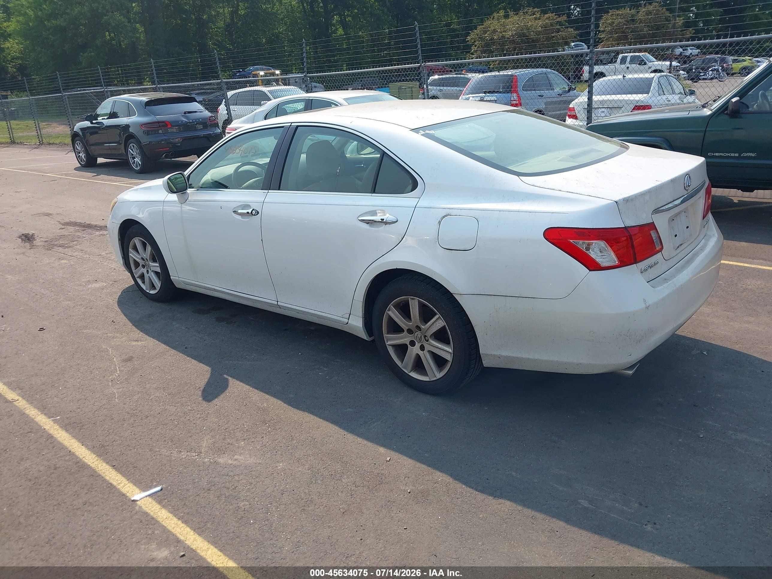 2008 Lexus Es 350   White vin: JTHBJ46G482267593