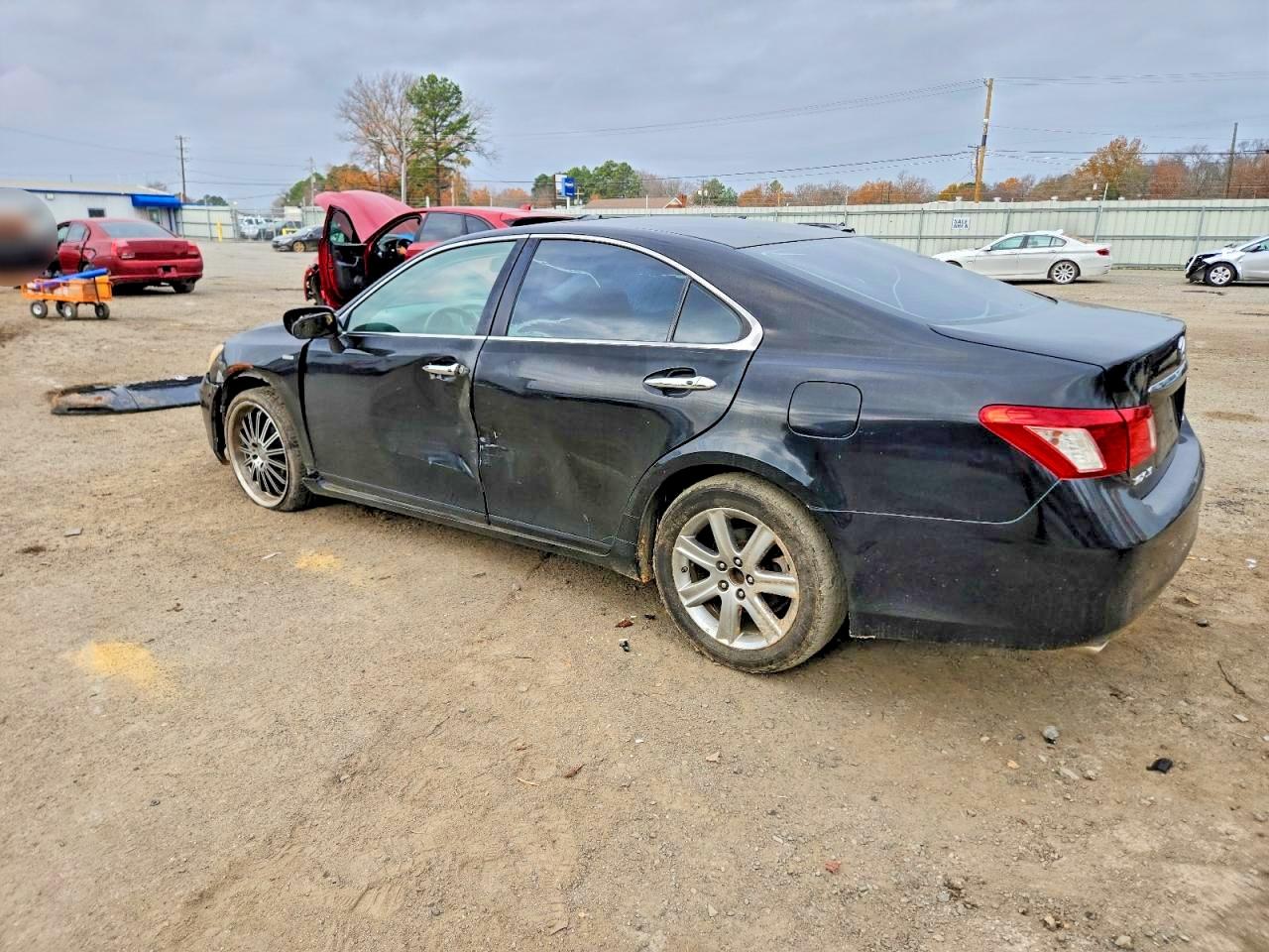 2008 Lexus Es 350 Black vin: JTHBJ46G482272485