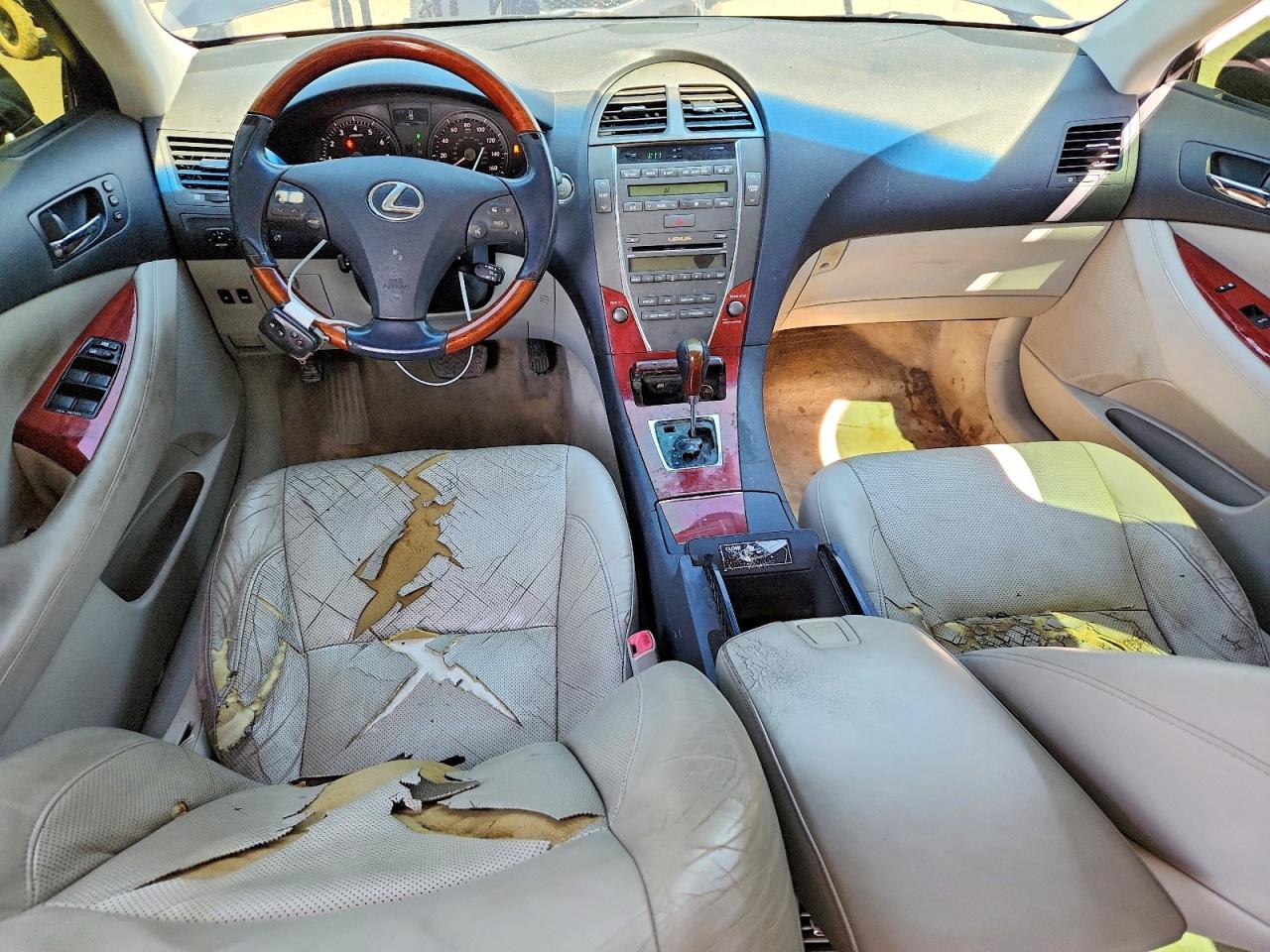 2009 Lexus Es 350 Base Black vin: JTHBJ46G492275579