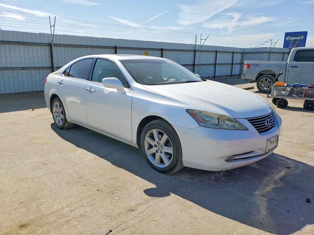2009 Lexus Es 350 White vin: JTHBJ46G492283813