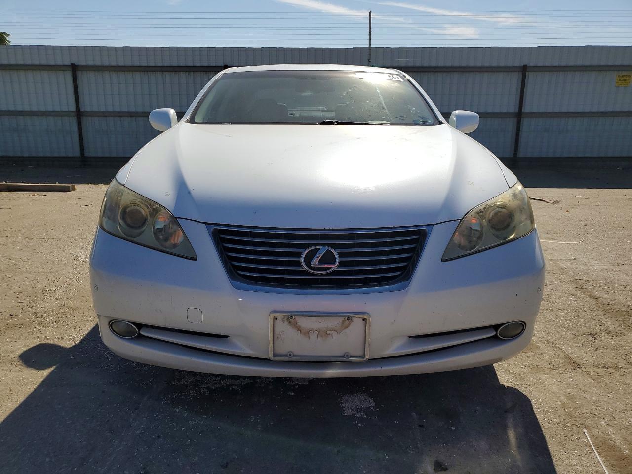 2009 Lexus Es 350 White vin: JTHBJ46G492283813