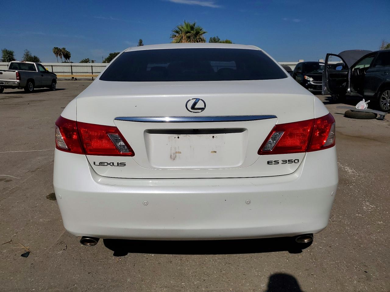 2009 Lexus Es 350 White vin: JTHBJ46G492283813