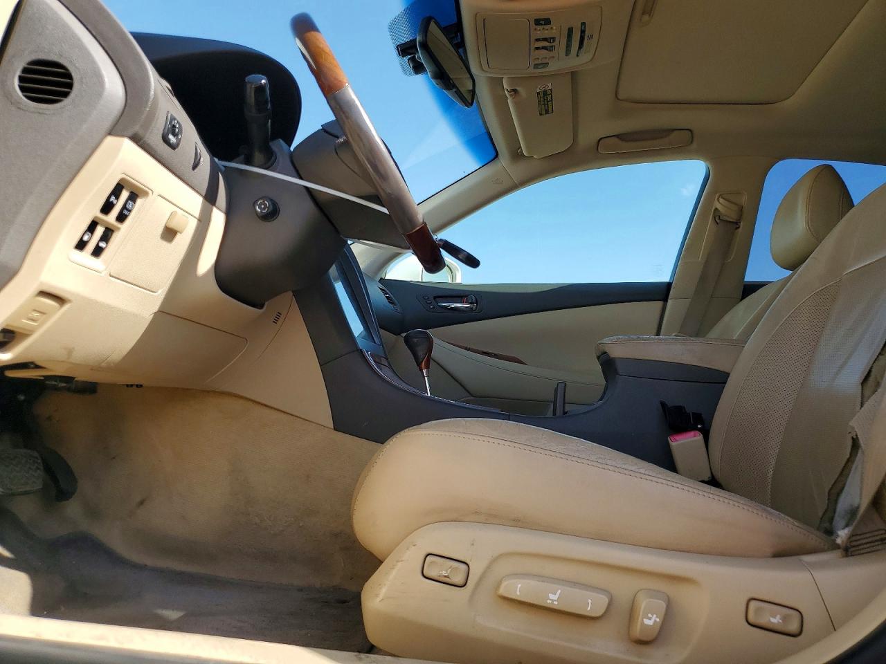 2009 Lexus Es 350 White vin: JTHBJ46G492283813