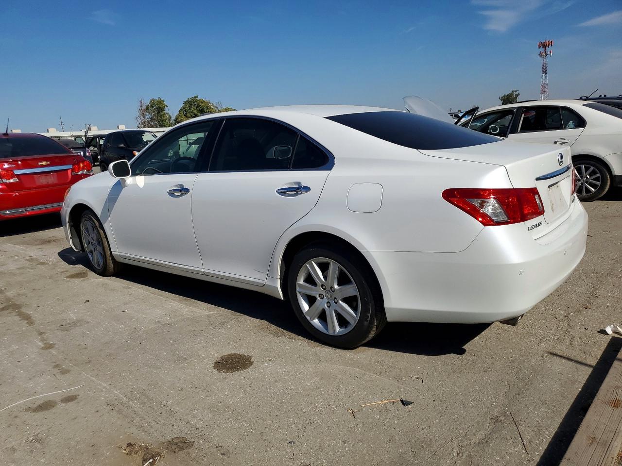 2009 Lexus Es 350 White vin: JTHBJ46G492283813