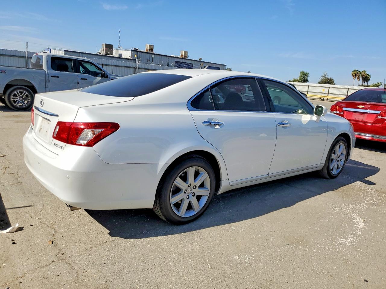 2009 Lexus Es 350 White vin: JTHBJ46G492283813