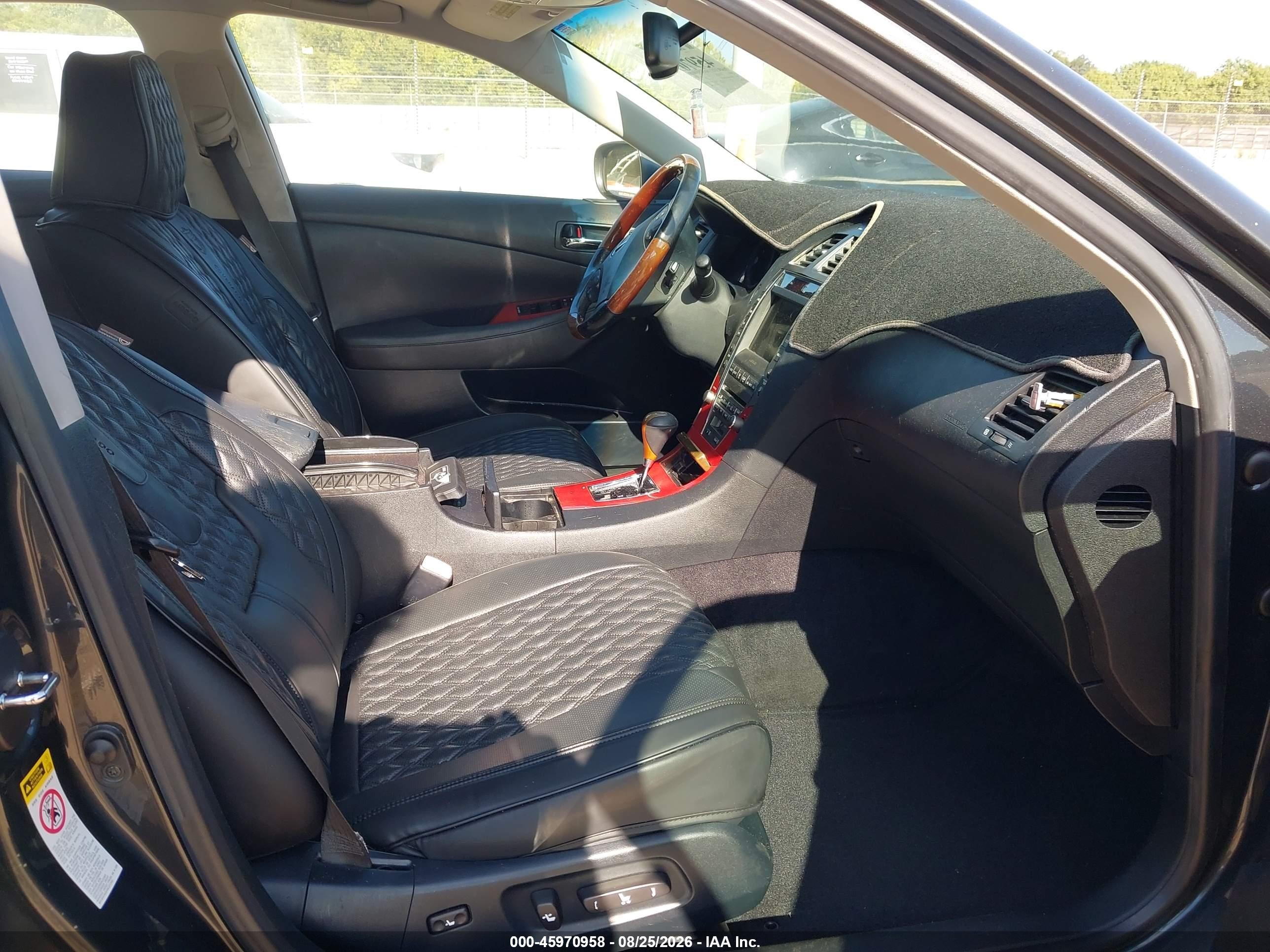 2009 Lexus Es 350 Black vin: JTHBJ46G492286291