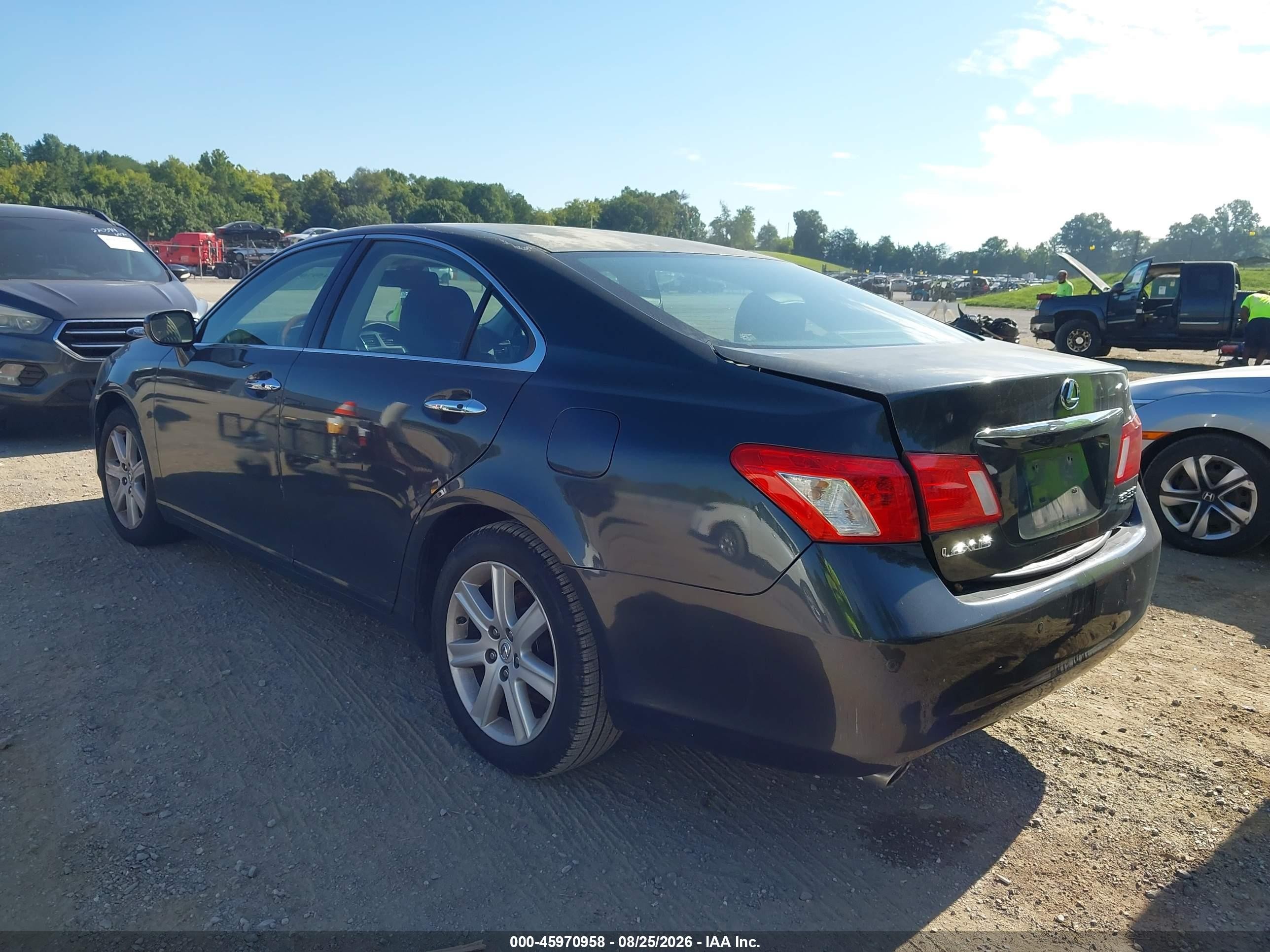 2009 Lexus Es 350 Black vin: JTHBJ46G492286291