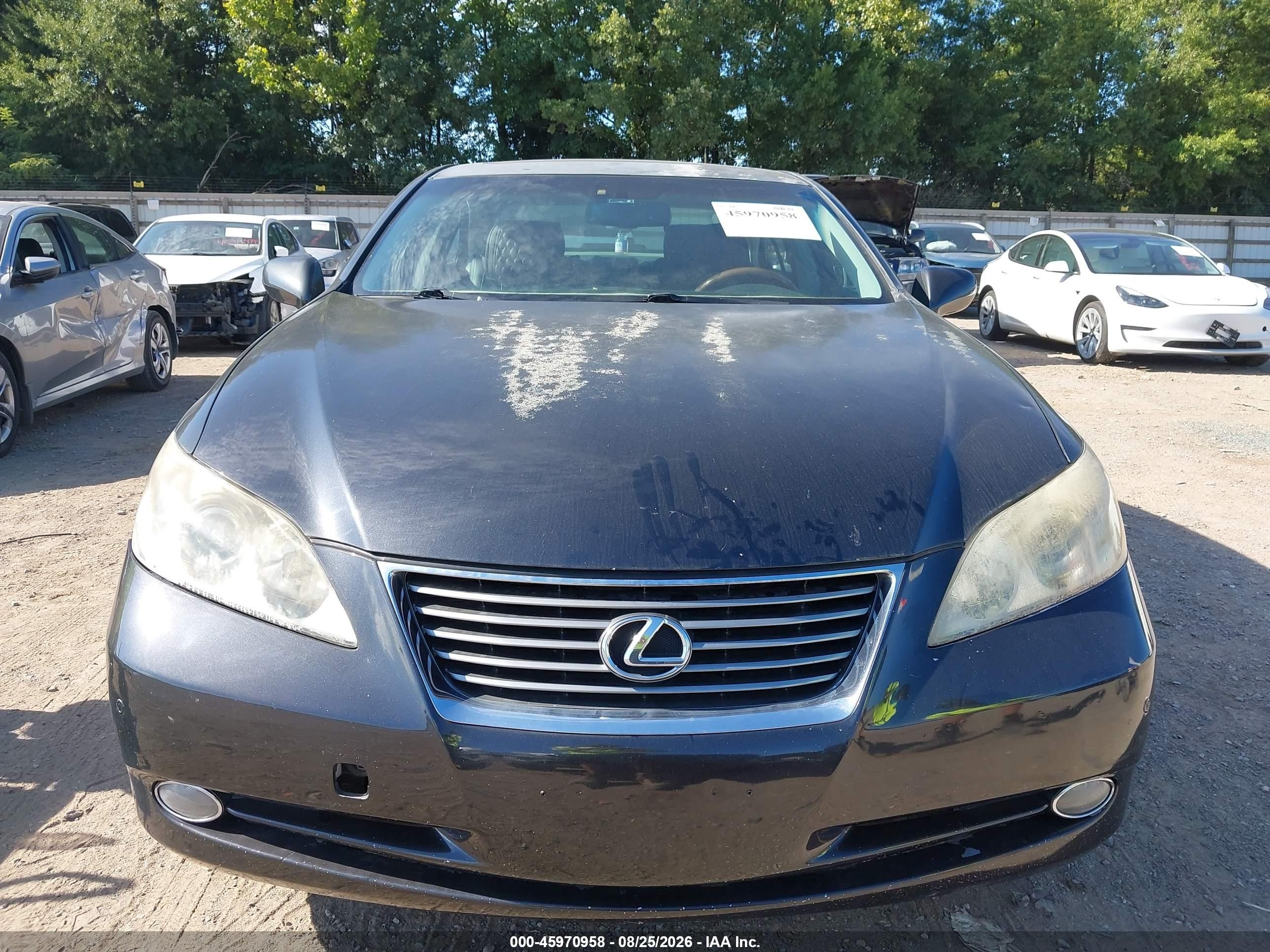 2009 Lexus Es 350 Black vin: JTHBJ46G492286291