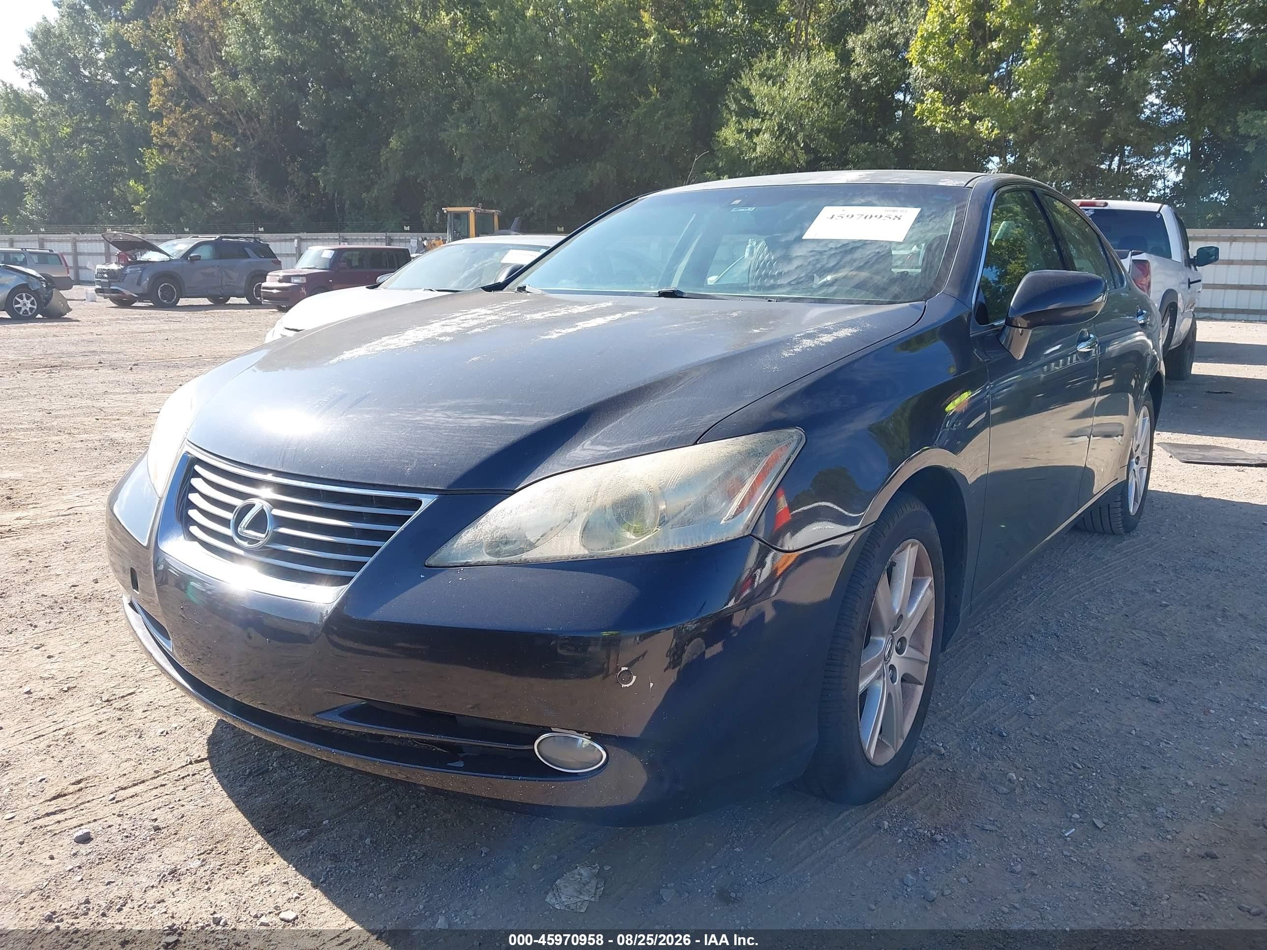 2009 Lexus Es 350 Black vin: JTHBJ46G492286291