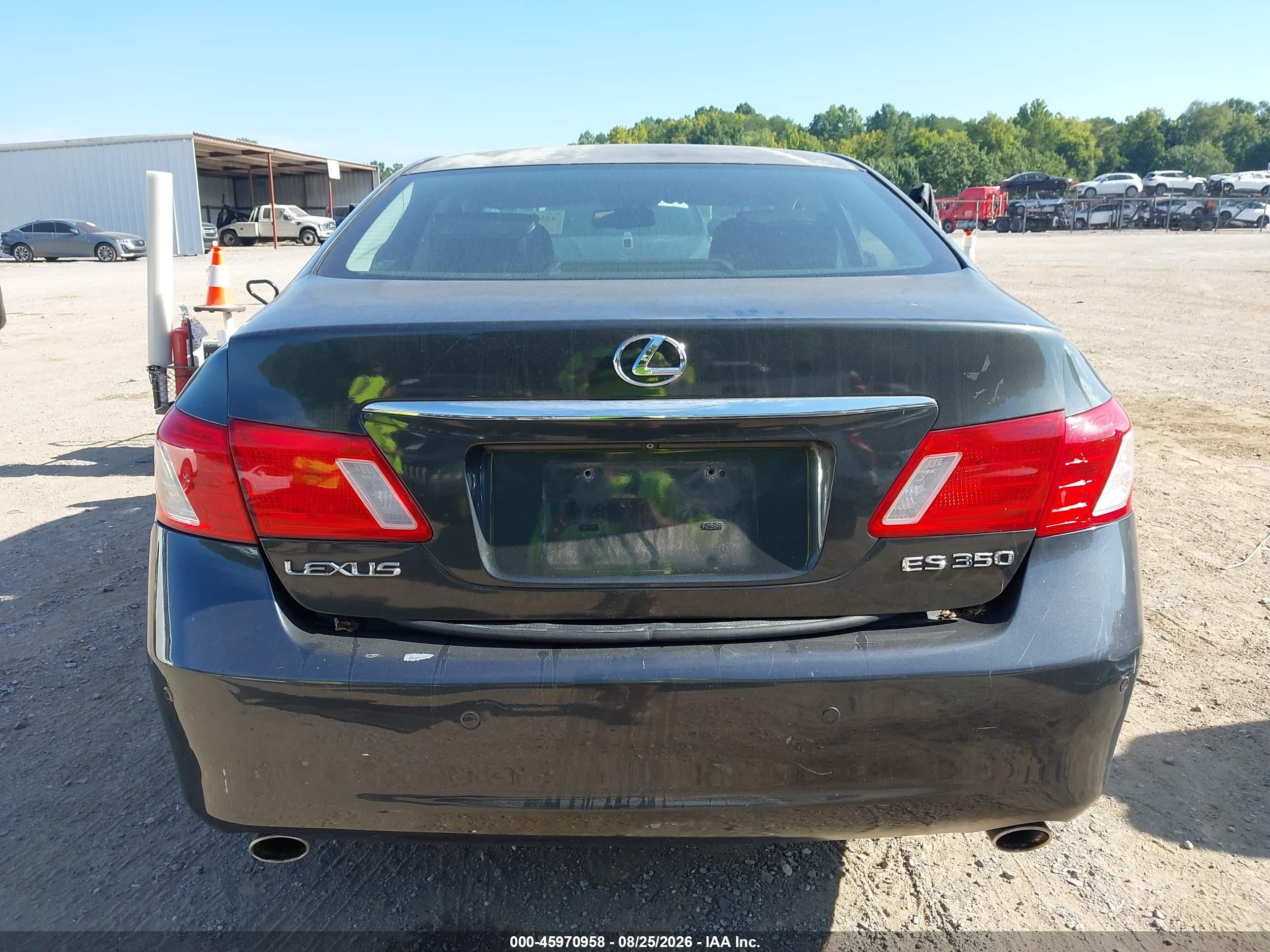 2009 Lexus Es 350 Black vin: JTHBJ46G492286291