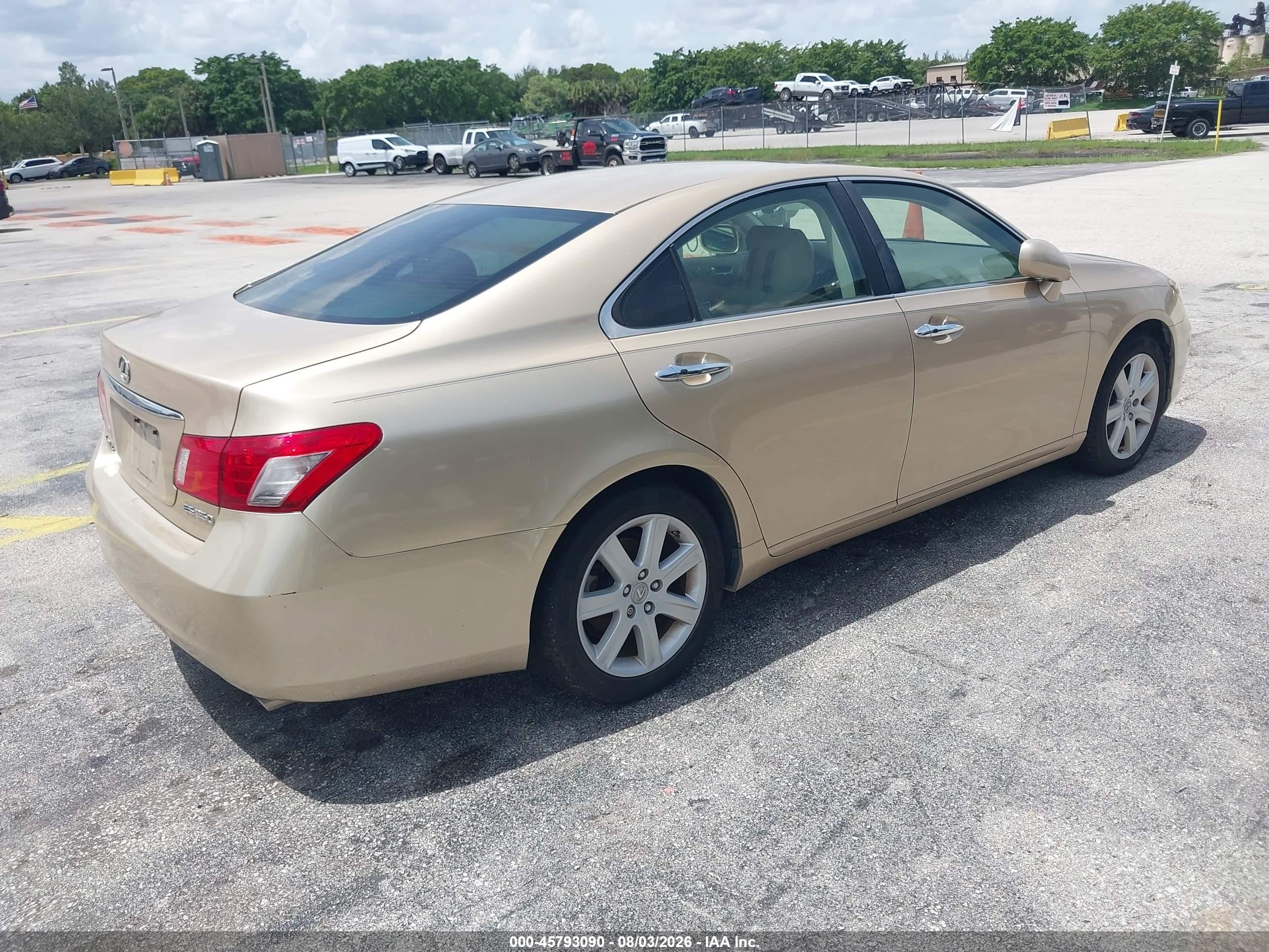 2009 Lexus Es 350   Gold vin: JTHBJ46G492286985
