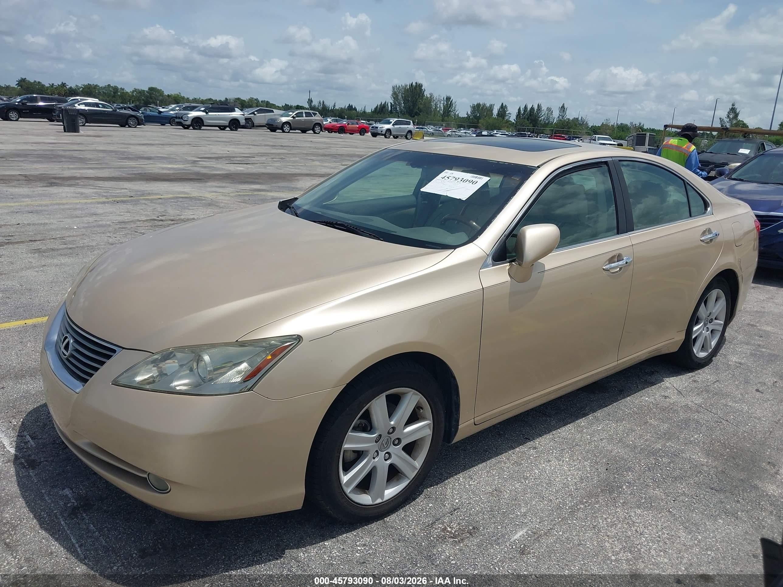 2009 Lexus Es 350   Gold vin: JTHBJ46G492286985