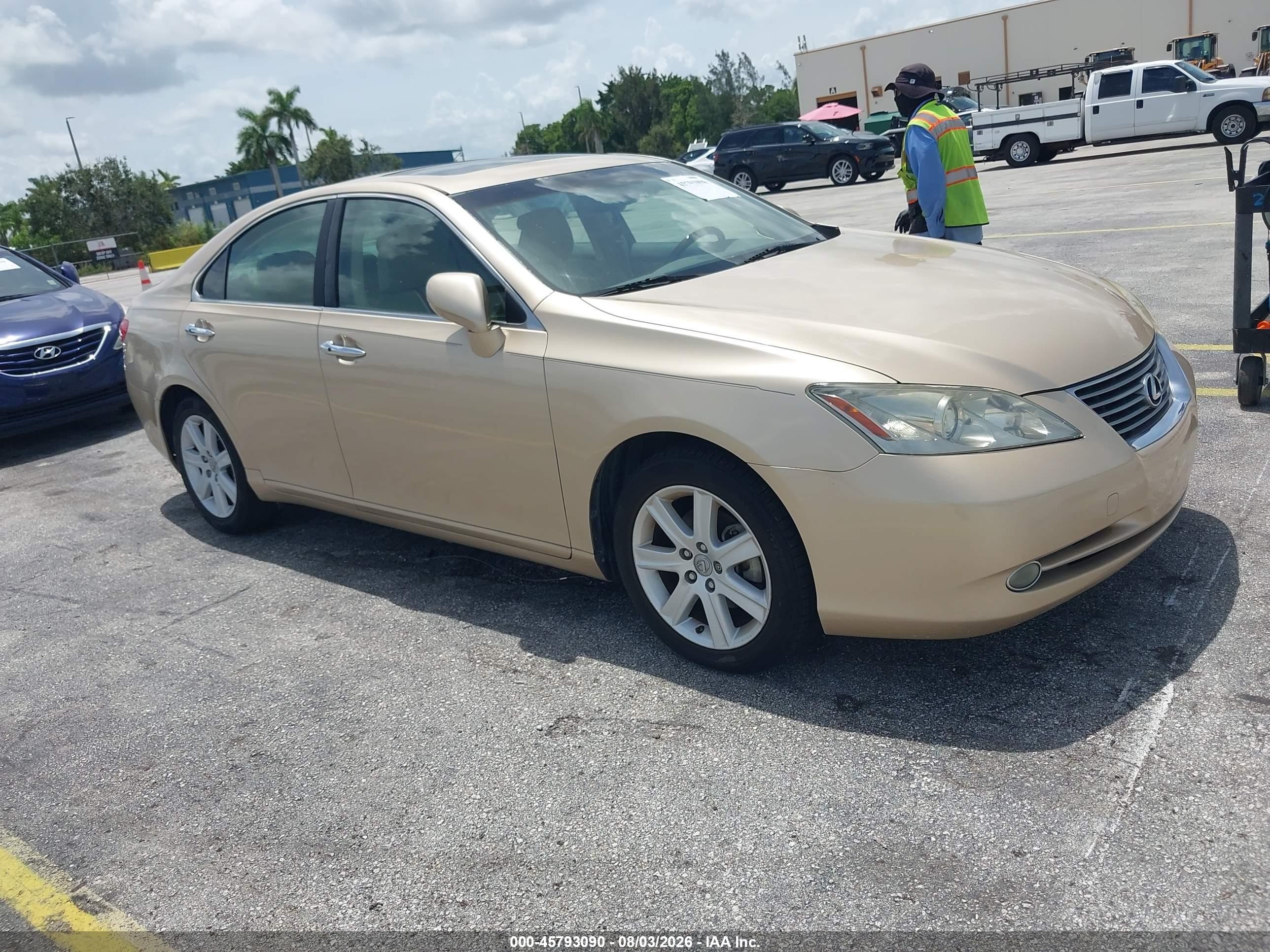 2009 Lexus Es 350   Gold vin: JTHBJ46G492286985