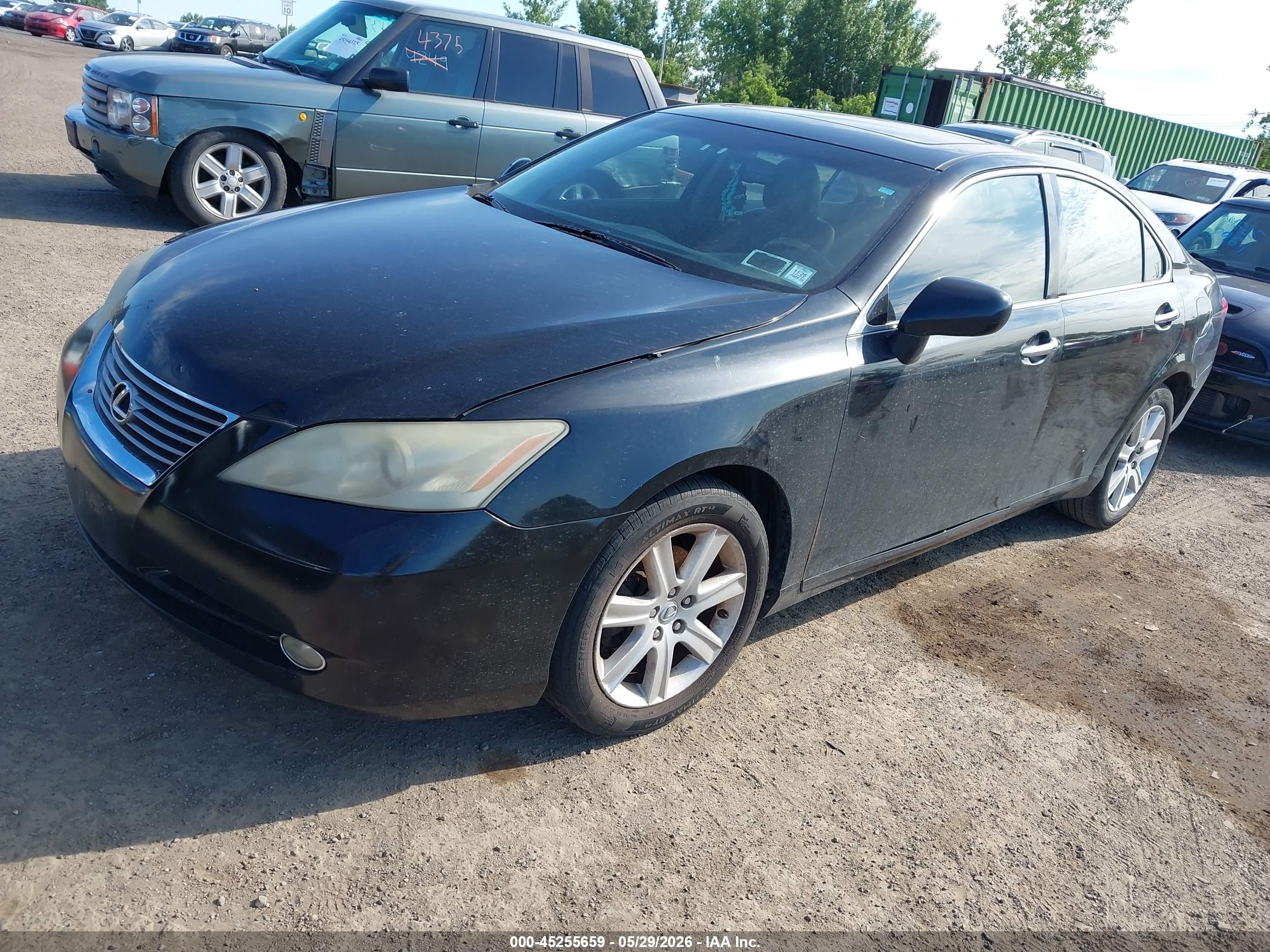 2009 Lexus Es 350   Black vin: JTHBJ46G492300822