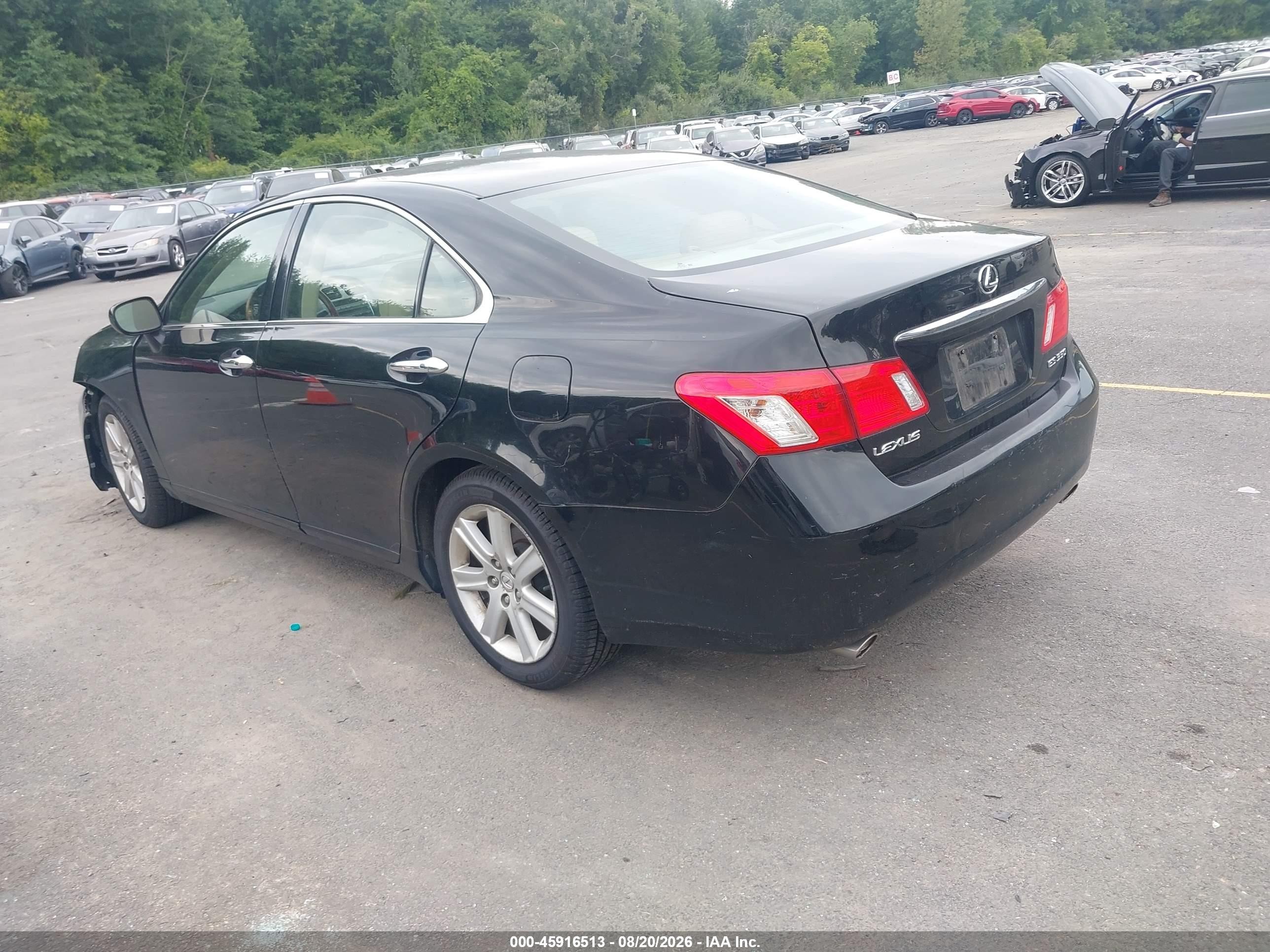 2009 Lexus Es 350 Black vin: JTHBJ46G492307818