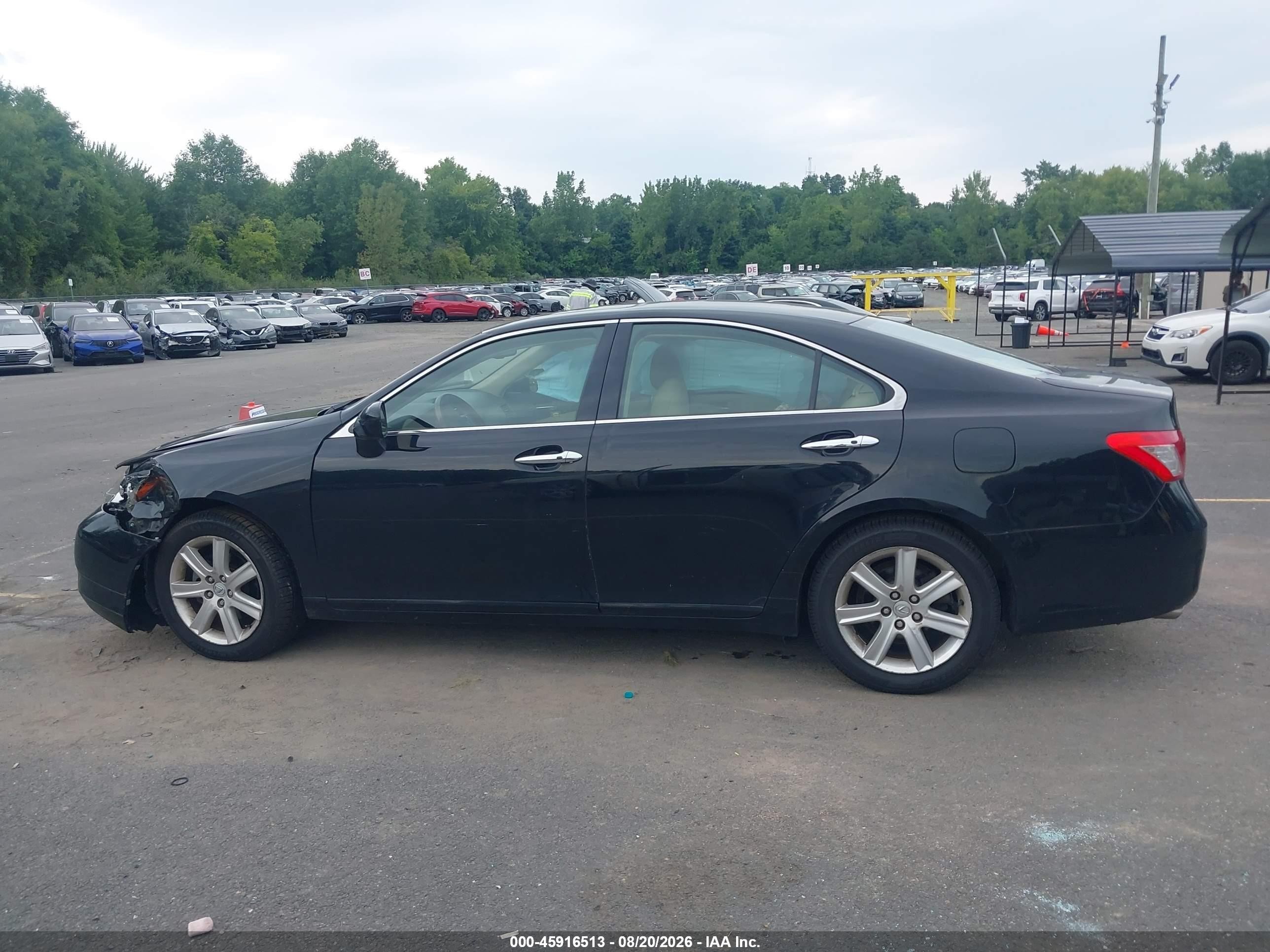 2009 Lexus Es 350 Black vin: JTHBJ46G492307818
