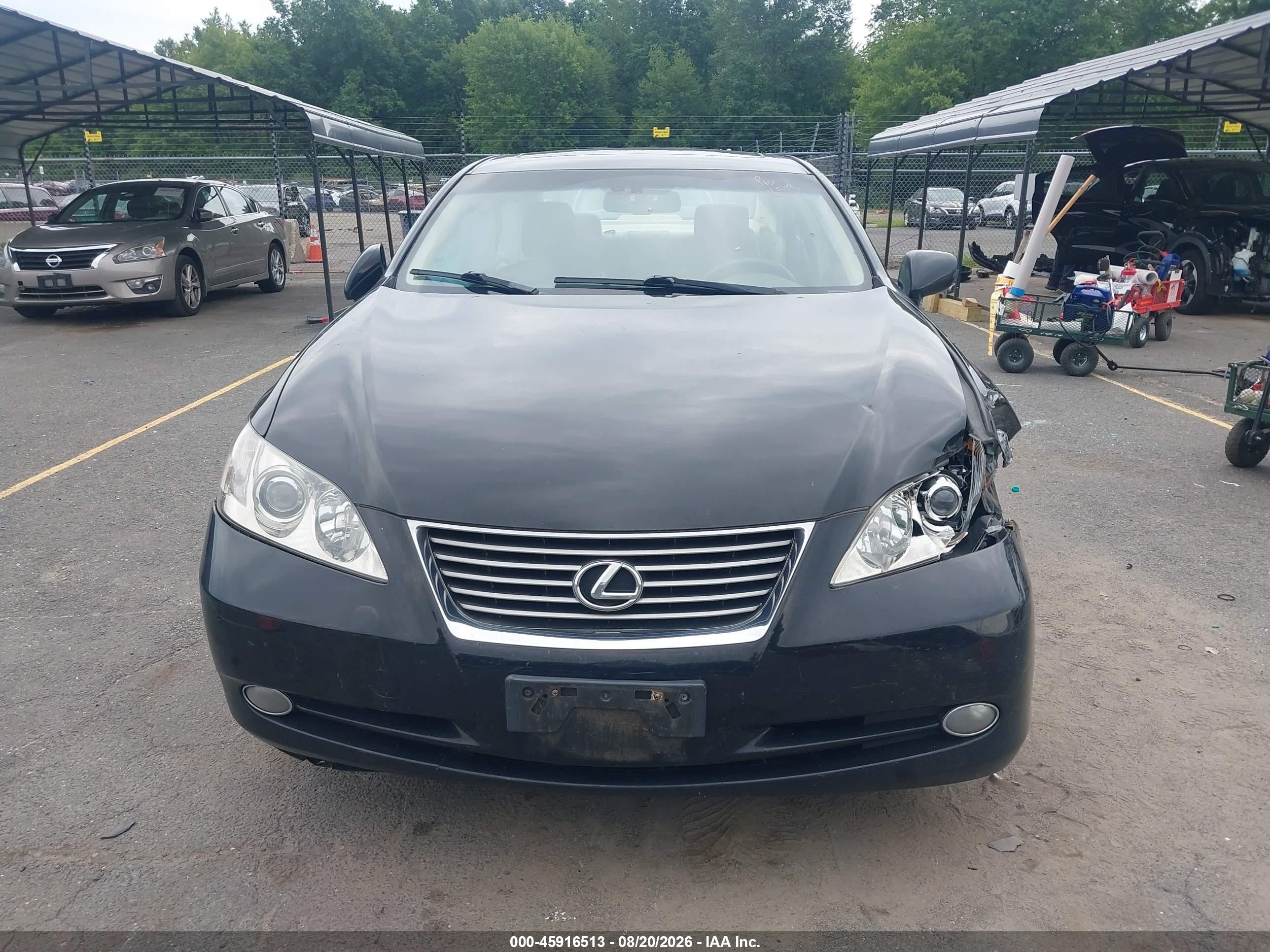 2009 Lexus Es 350 Black vin: JTHBJ46G492307818
