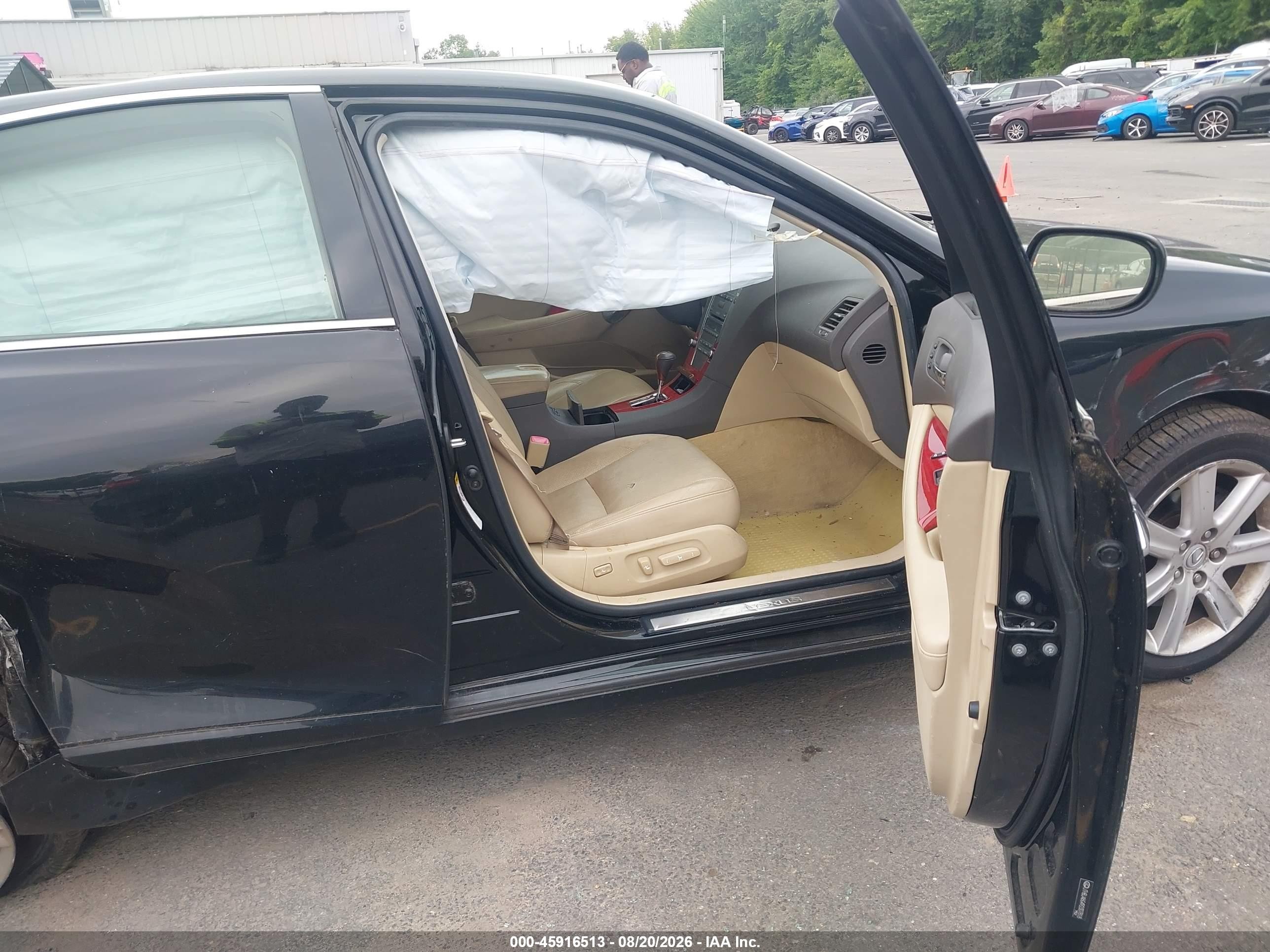 2009 Lexus Es 350 Black vin: JTHBJ46G492307818