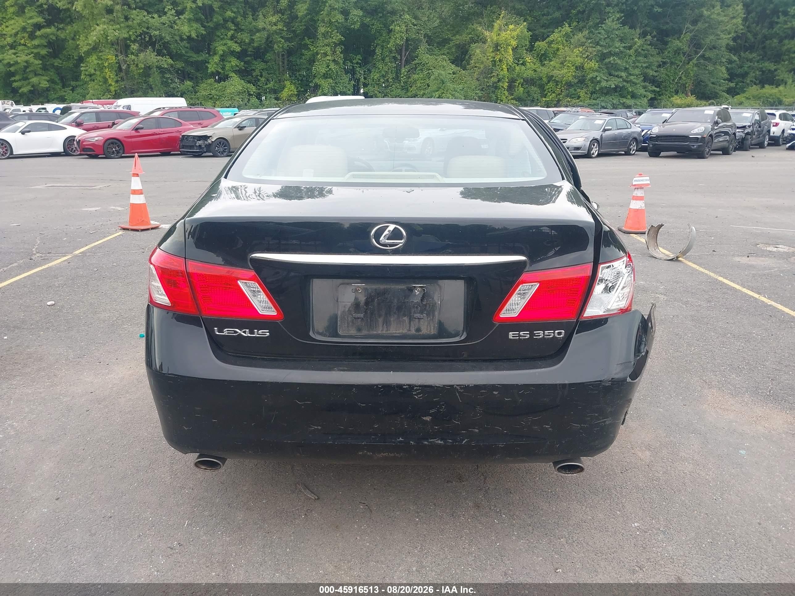 2009 Lexus Es 350 Black vin: JTHBJ46G492307818
