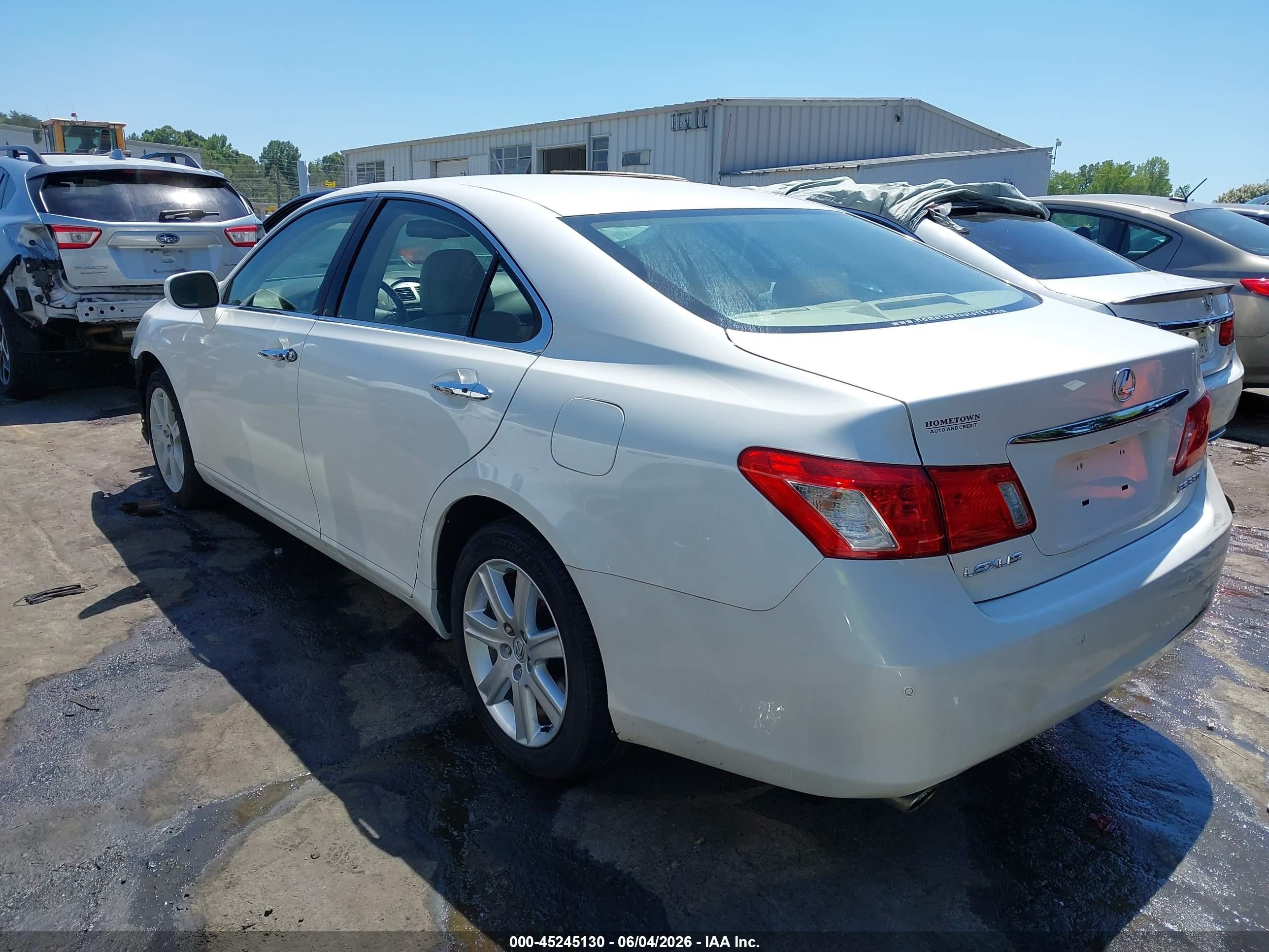 2009 Lexus Es 350 White vin: JTHBJ46G492319421