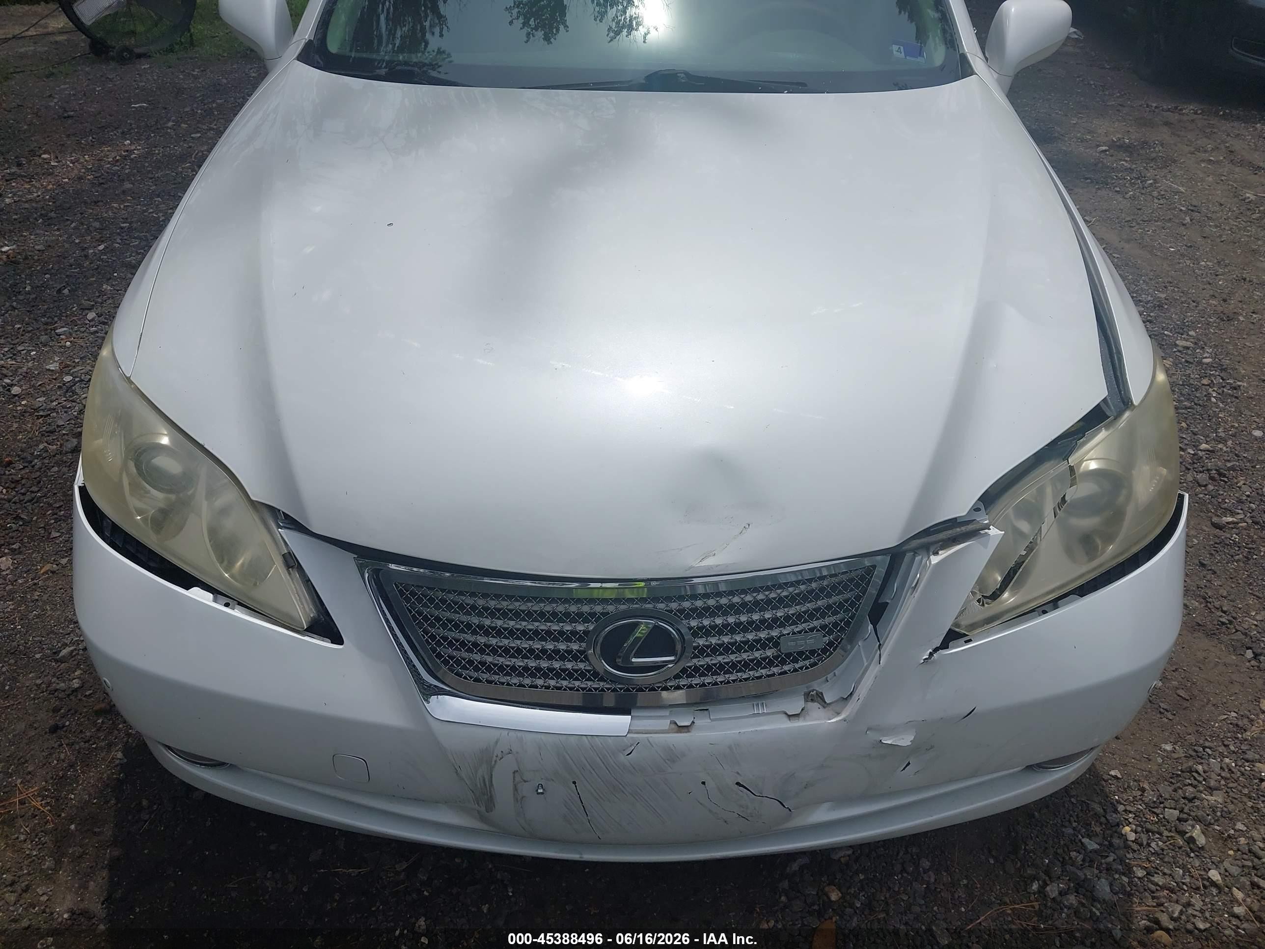 2009 Lexus Es 350   Белый vin: JTHBJ46G492333786