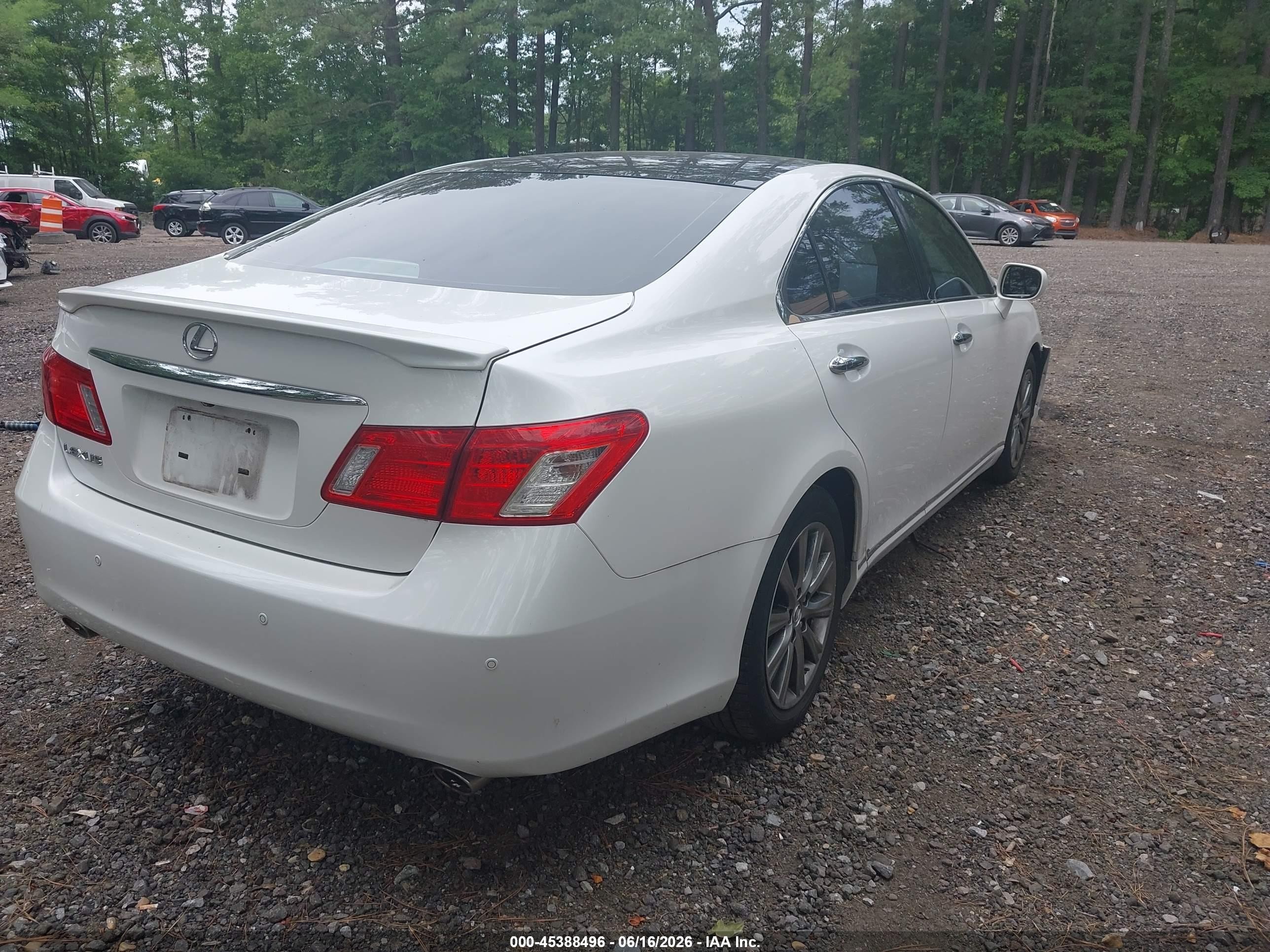 2009 Lexus Es 350   Белый vin: JTHBJ46G492333786