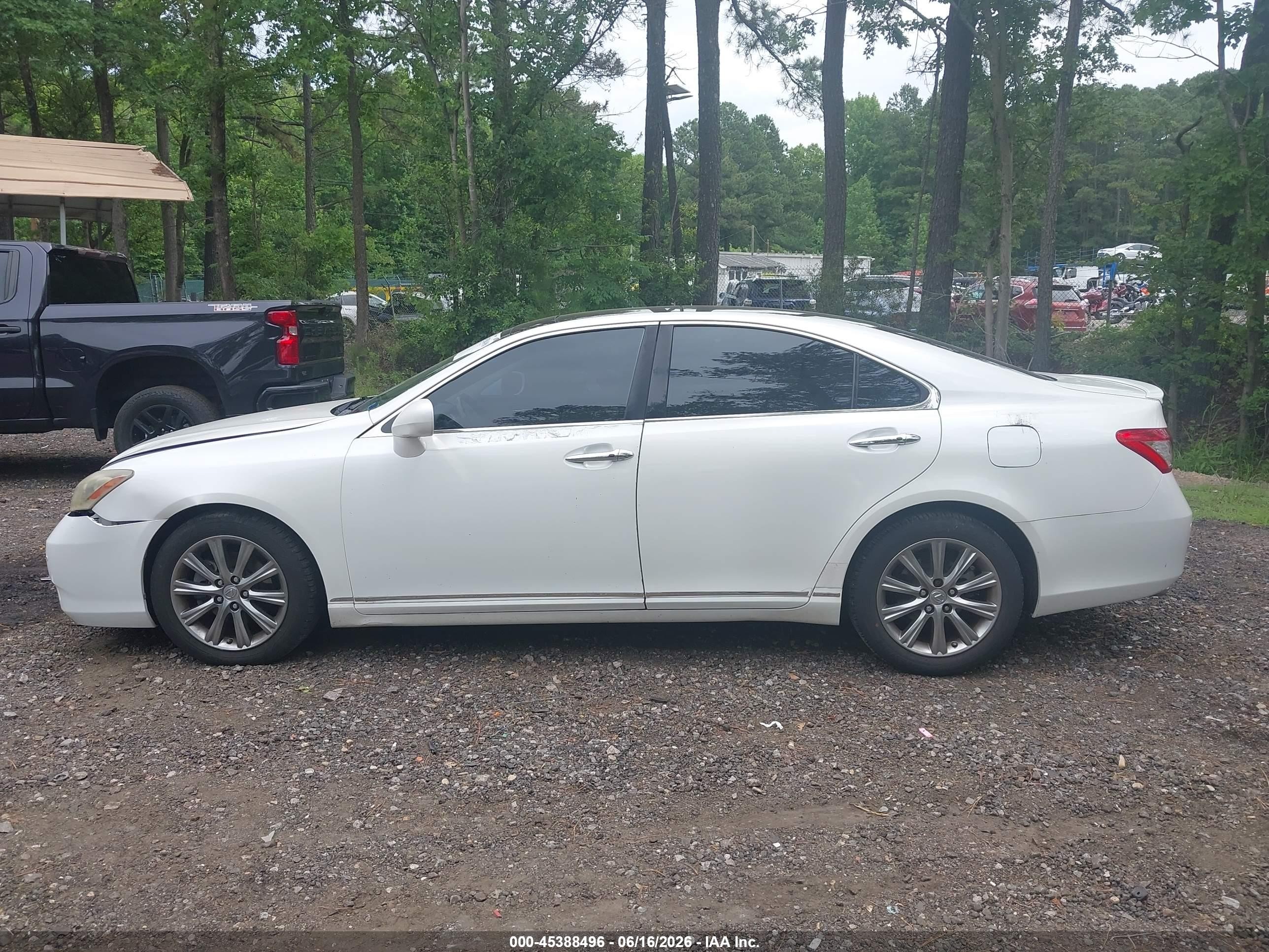 2009 Lexus Es 350   Белый vin: JTHBJ46G492333786
