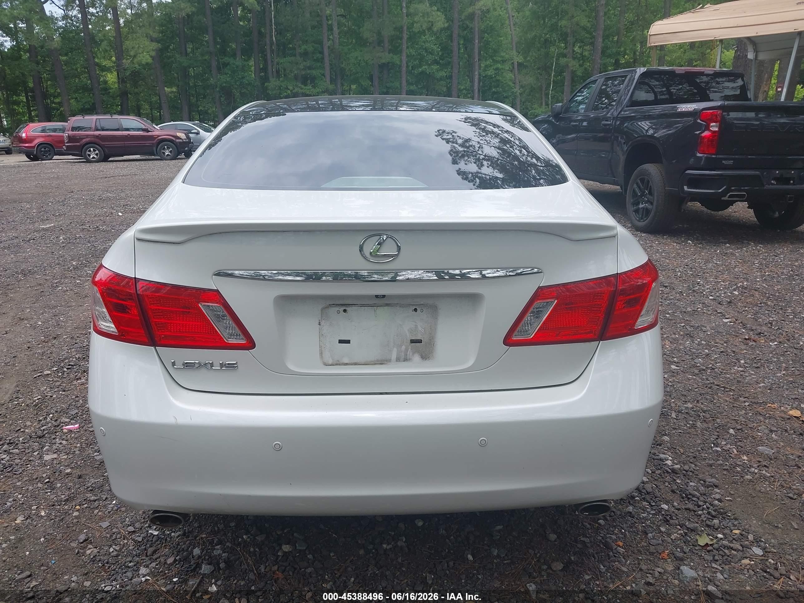 2009 Lexus Es 350   Белый vin: JTHBJ46G492333786