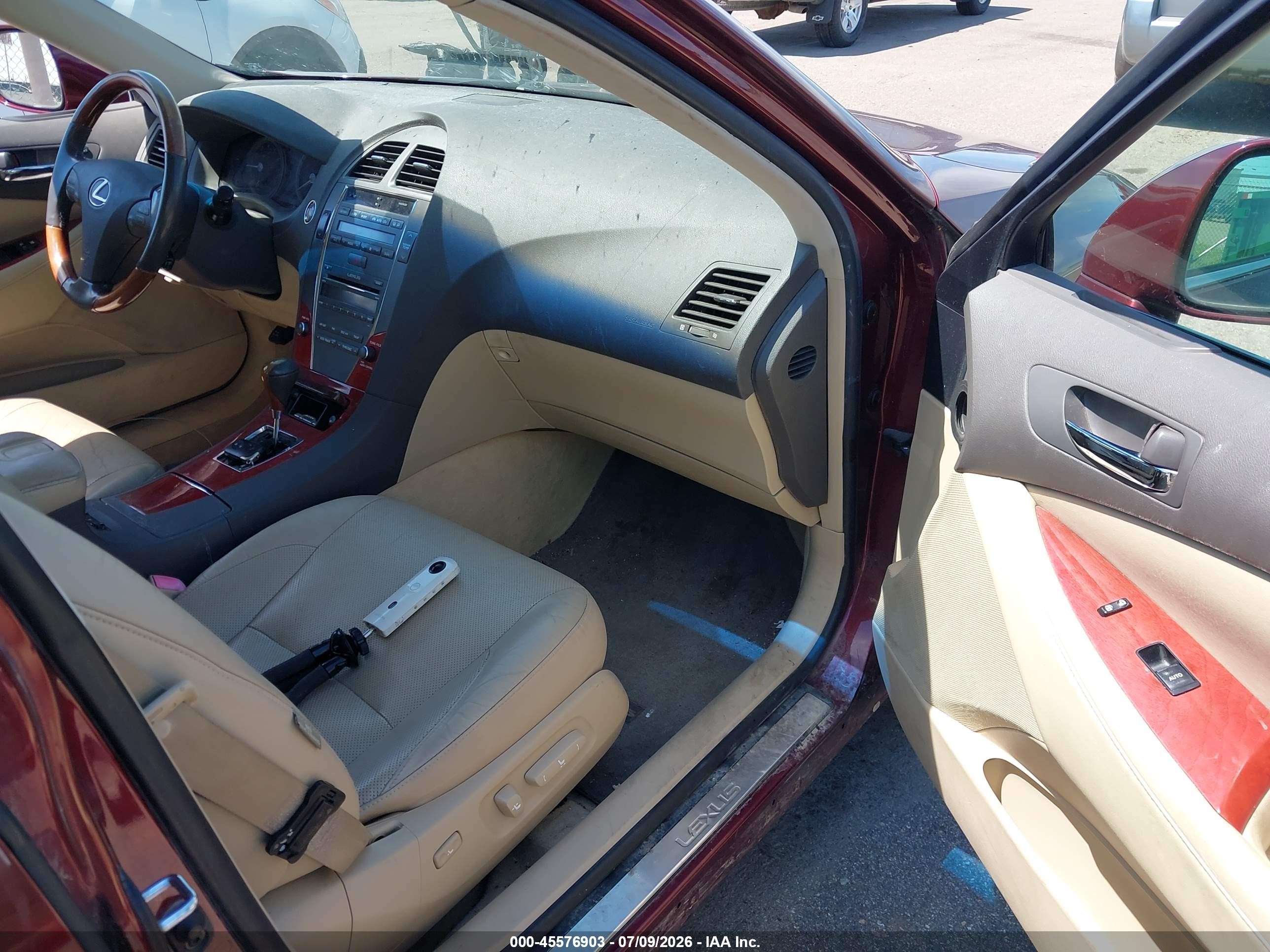 2007 Lexus Es 350   Burgundy vin: JTHBJ46G572003877
