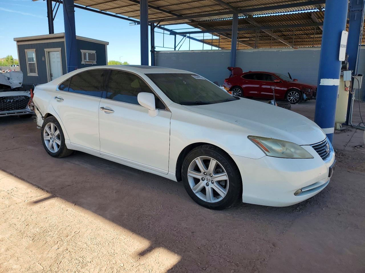 2007 Lexus Es White vin: JTHBJ46G572013146