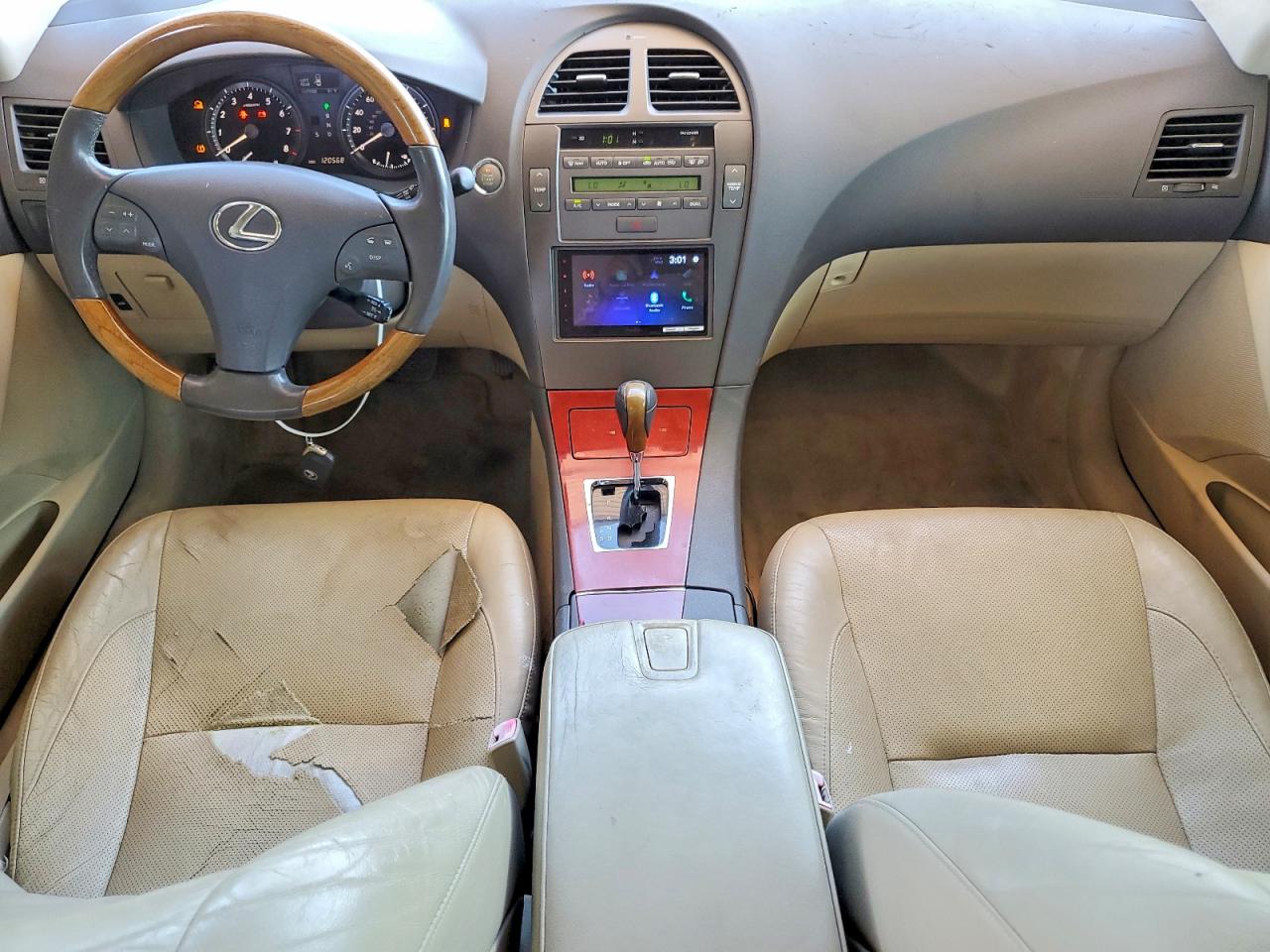 2007 Lexus Es White vin: JTHBJ46G572013146