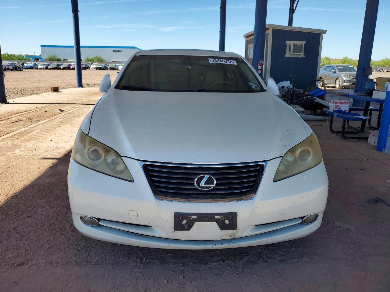 2007 Lexus Es White vin: JTHBJ46G572013146