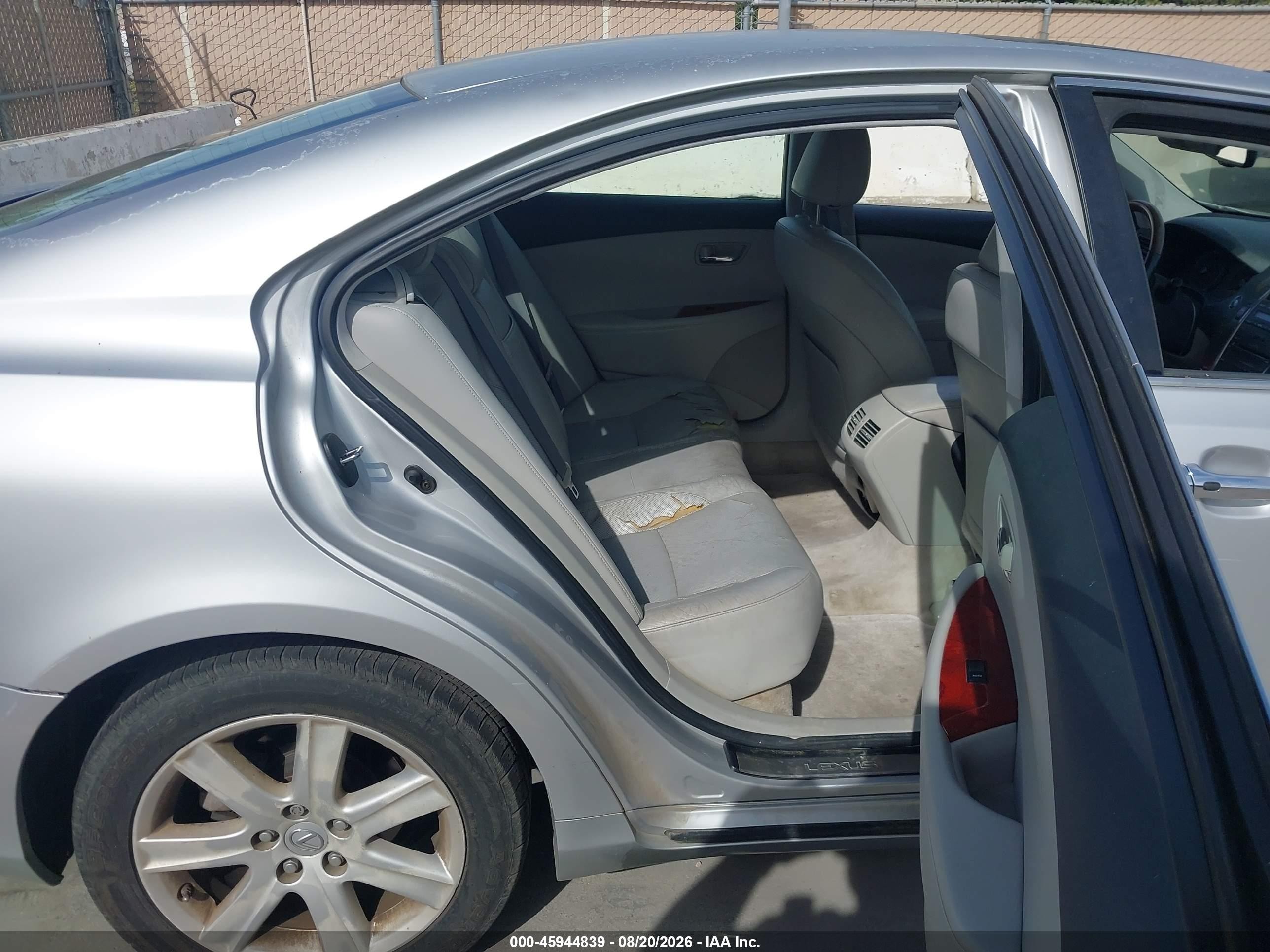 2007 Lexus Es 350   Gray vin: JTHBJ46G572015284