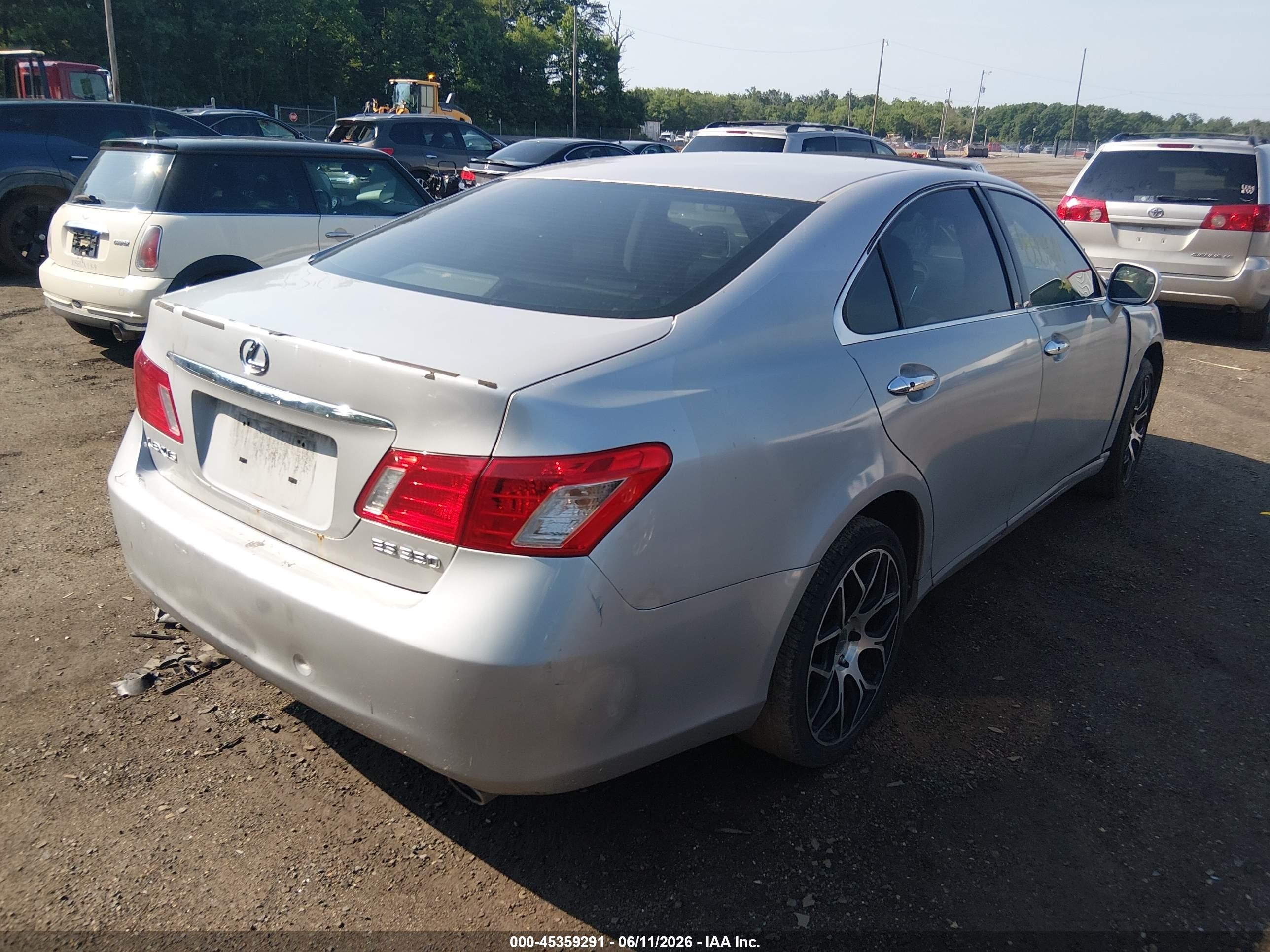 2007 Lexus Es 350   Silver vin: JTHBJ46G572022820