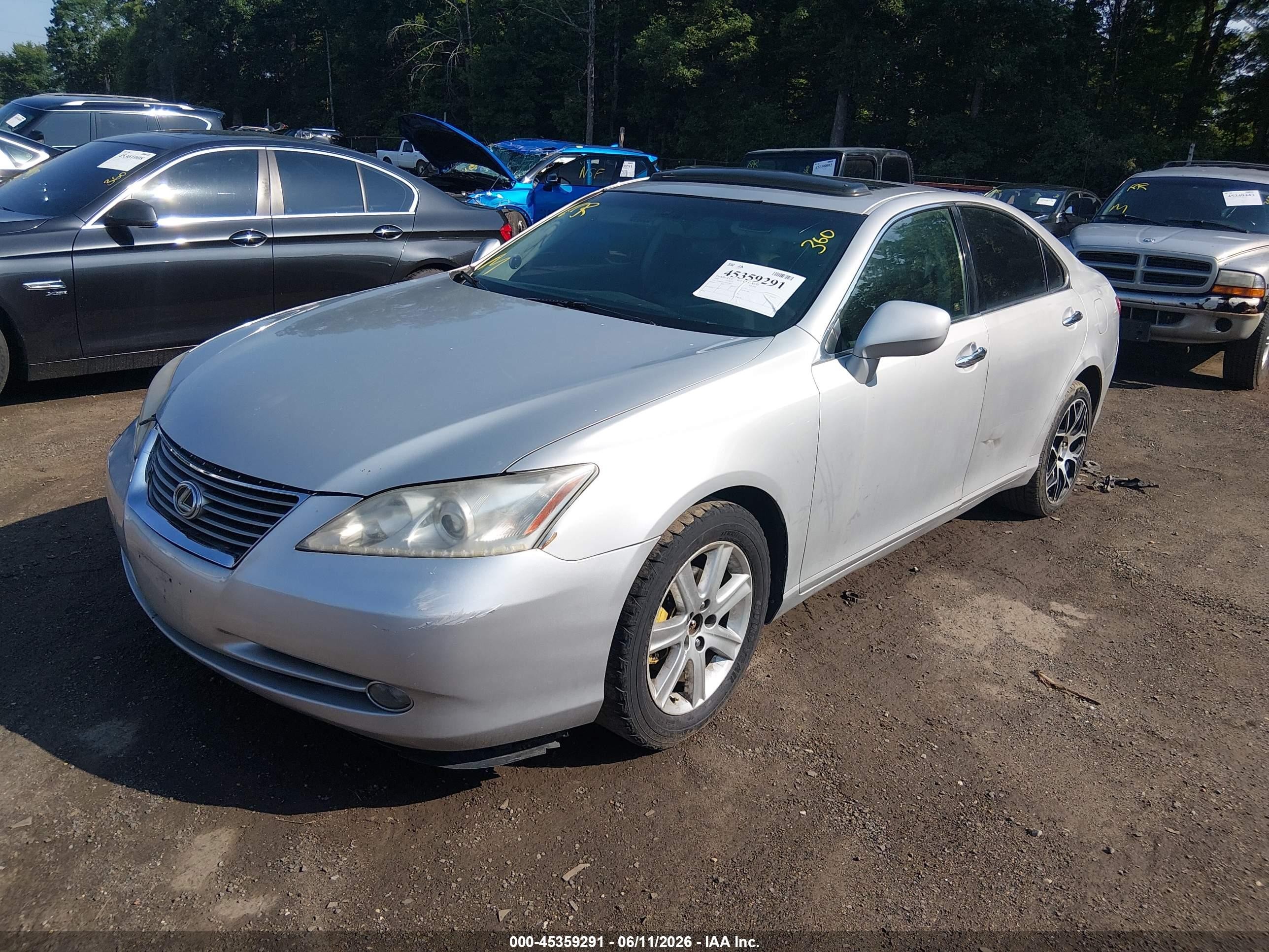 2007 Lexus Es 350   Silver vin: JTHBJ46G572022820