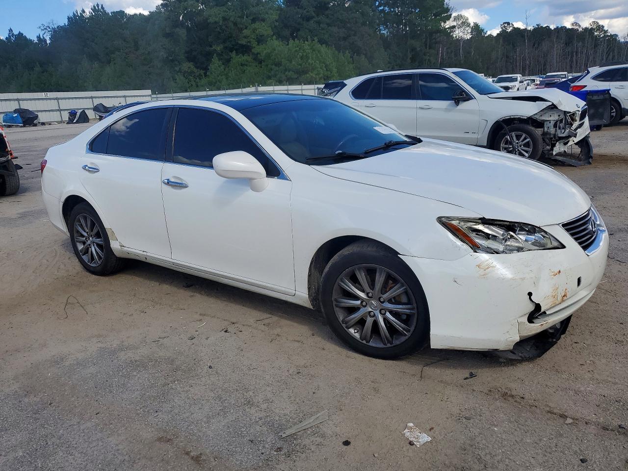 2007 Lexus Es 350 White vin: JTHBJ46G572024972