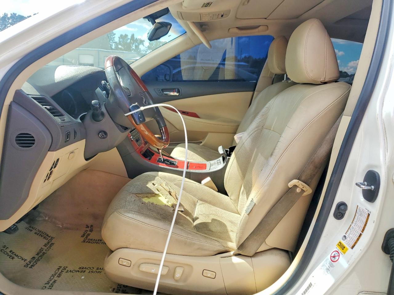 2007 Lexus Es 350 White vin: JTHBJ46G572024972